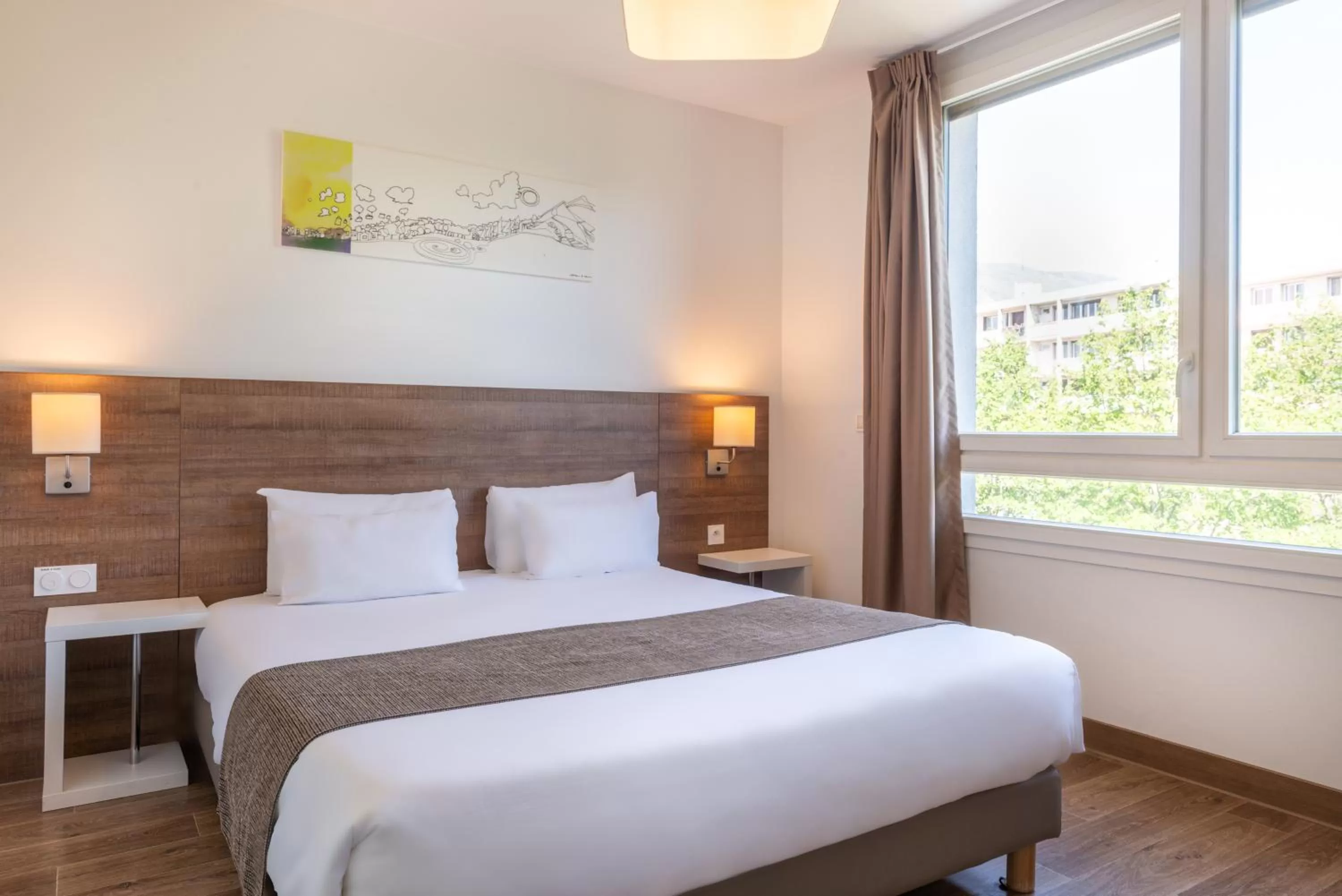 Bed in The Originals Résidence, Grenoble Université