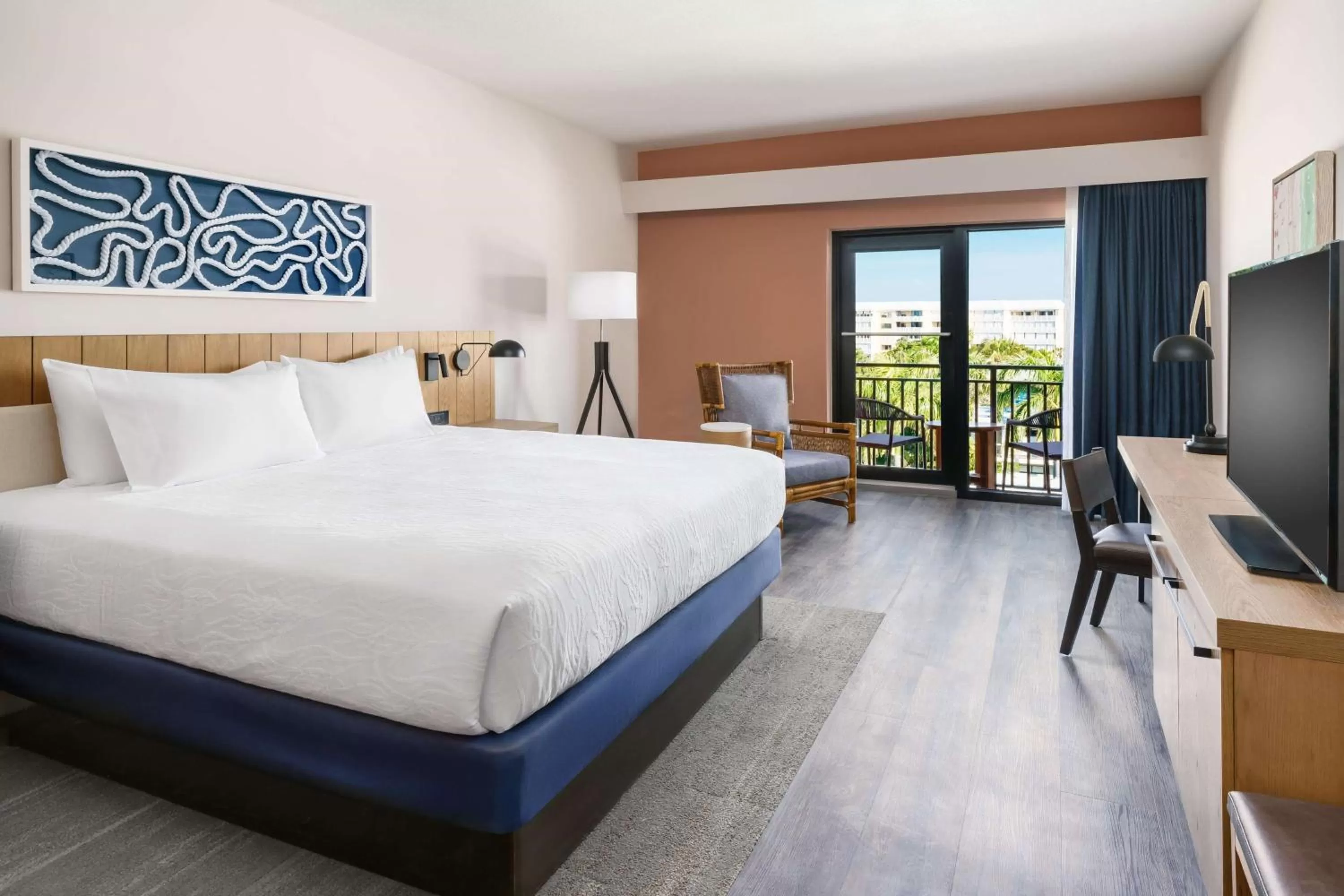 Bed in Hilton Garden Inn St. Pete Beach, FL