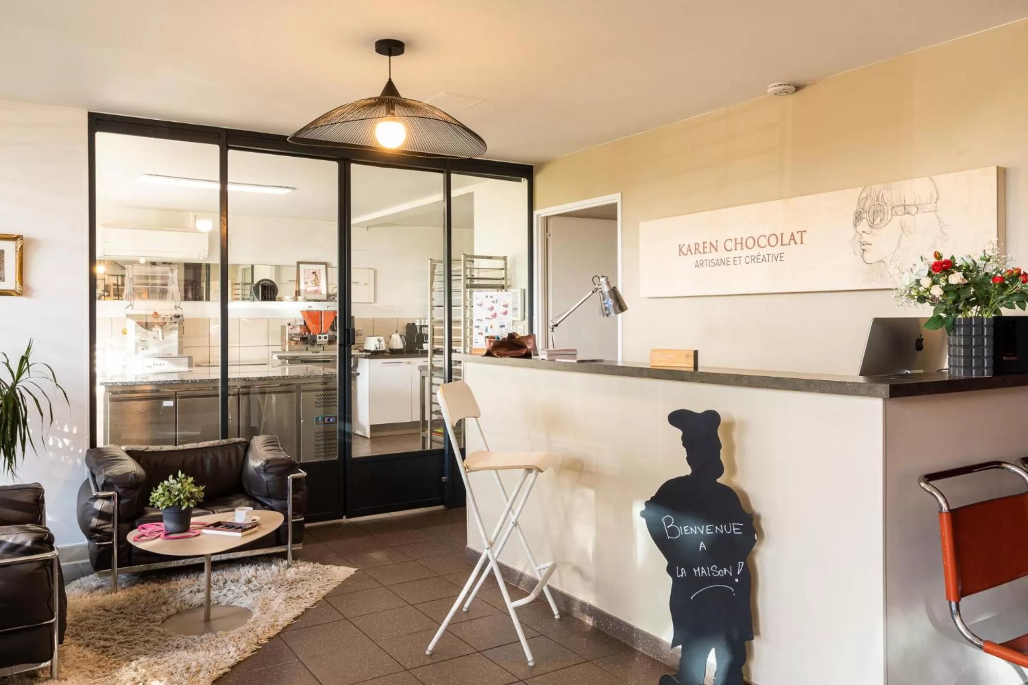 Lobby or reception in La Maison de Karen Chocolat