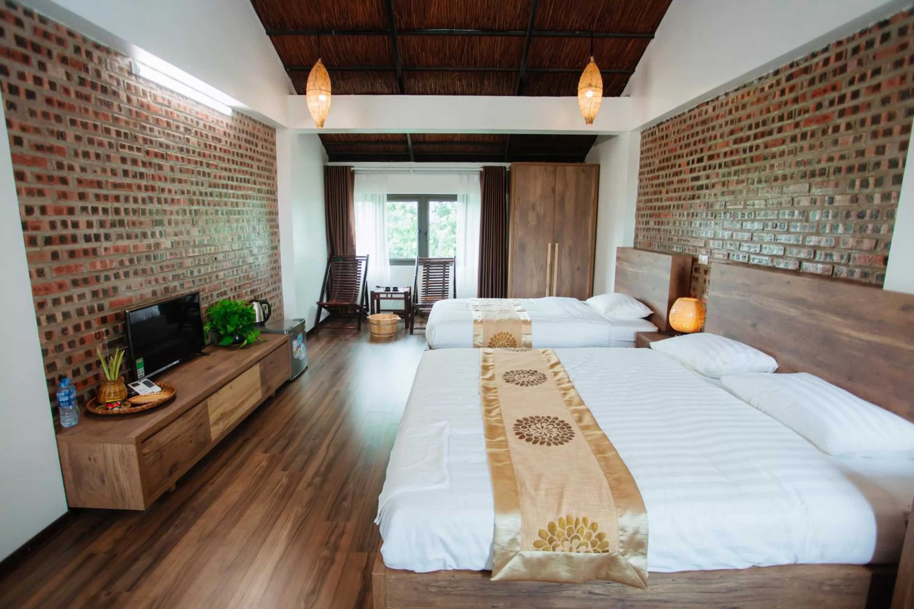 Balcony/Terrace, Bed in Nan House - Tam Coc