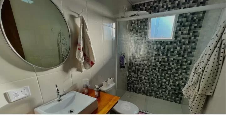 Bathroom in Suítes para fins de semana