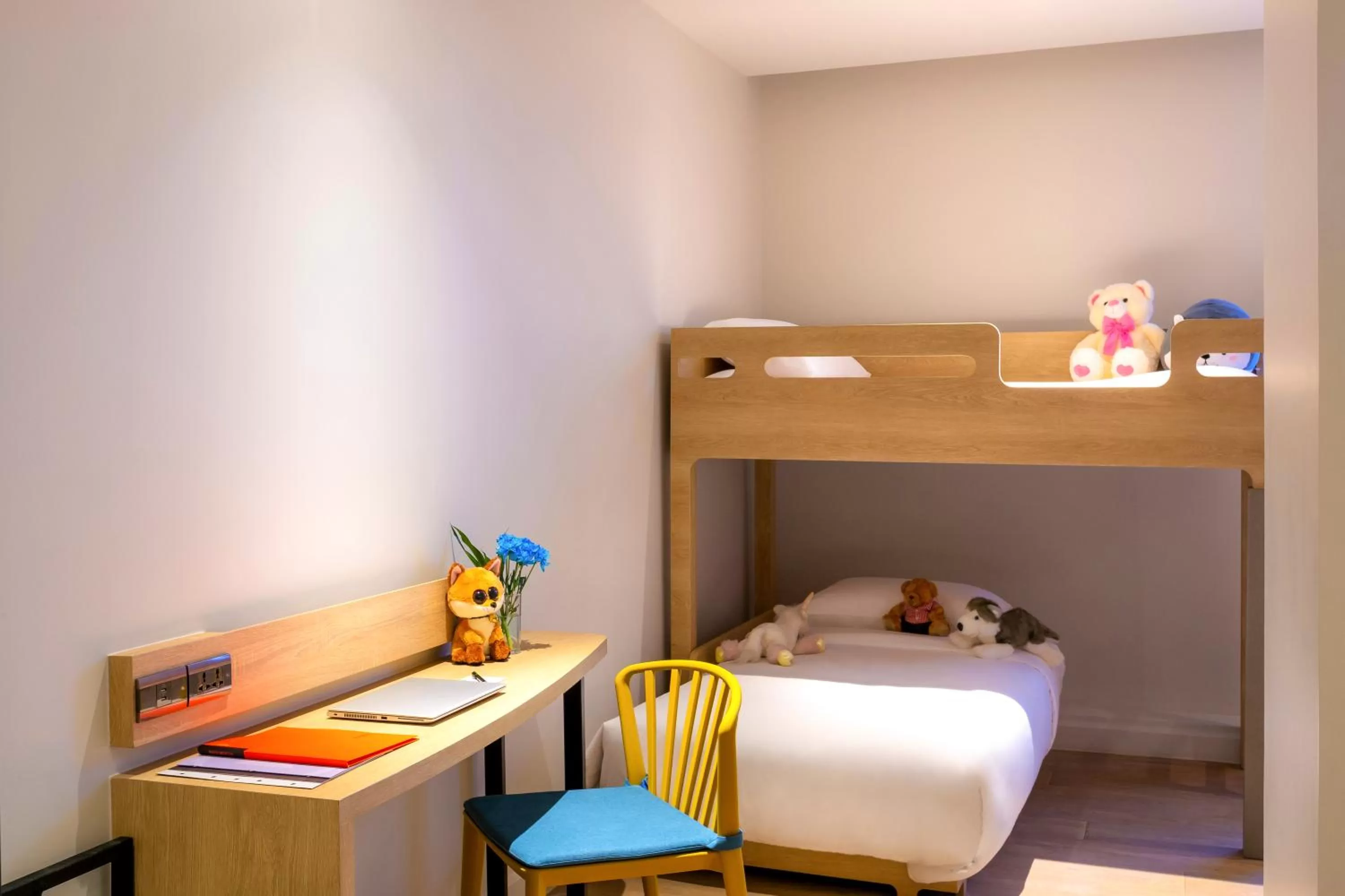 Decorative detail, Bed in ibis Styles Bangkok Ratchada