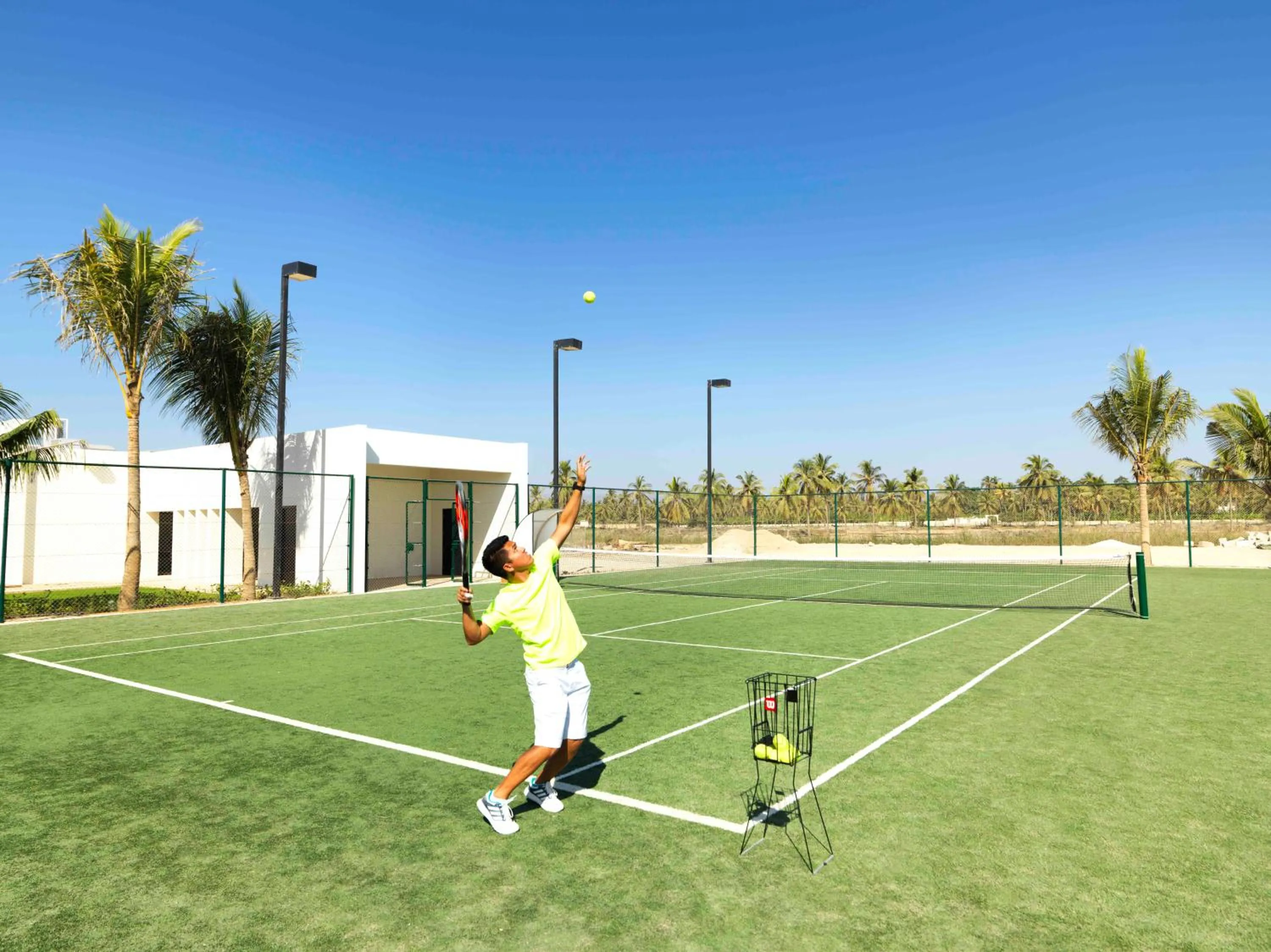 Tennis court in Al Baleed Resort Salalah by Anantara