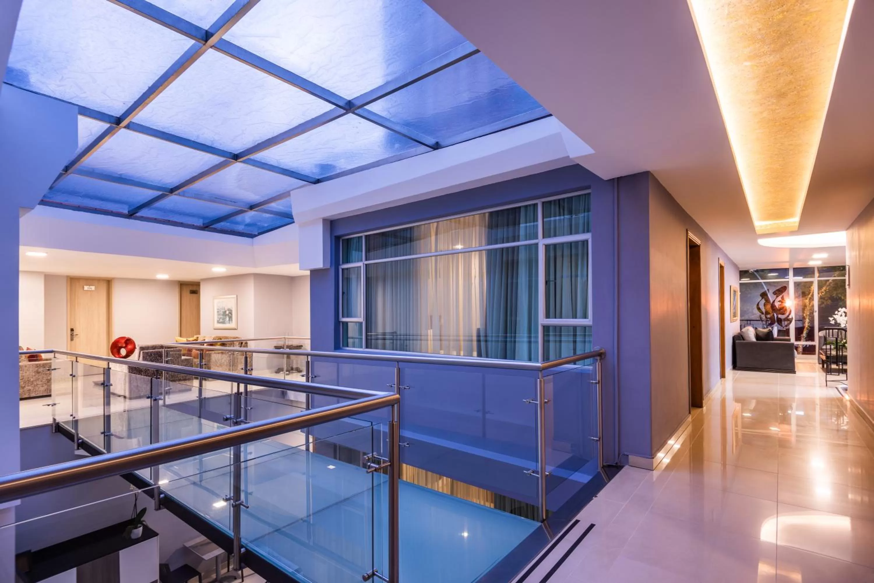 Living room in Hotel Asturias Medellin