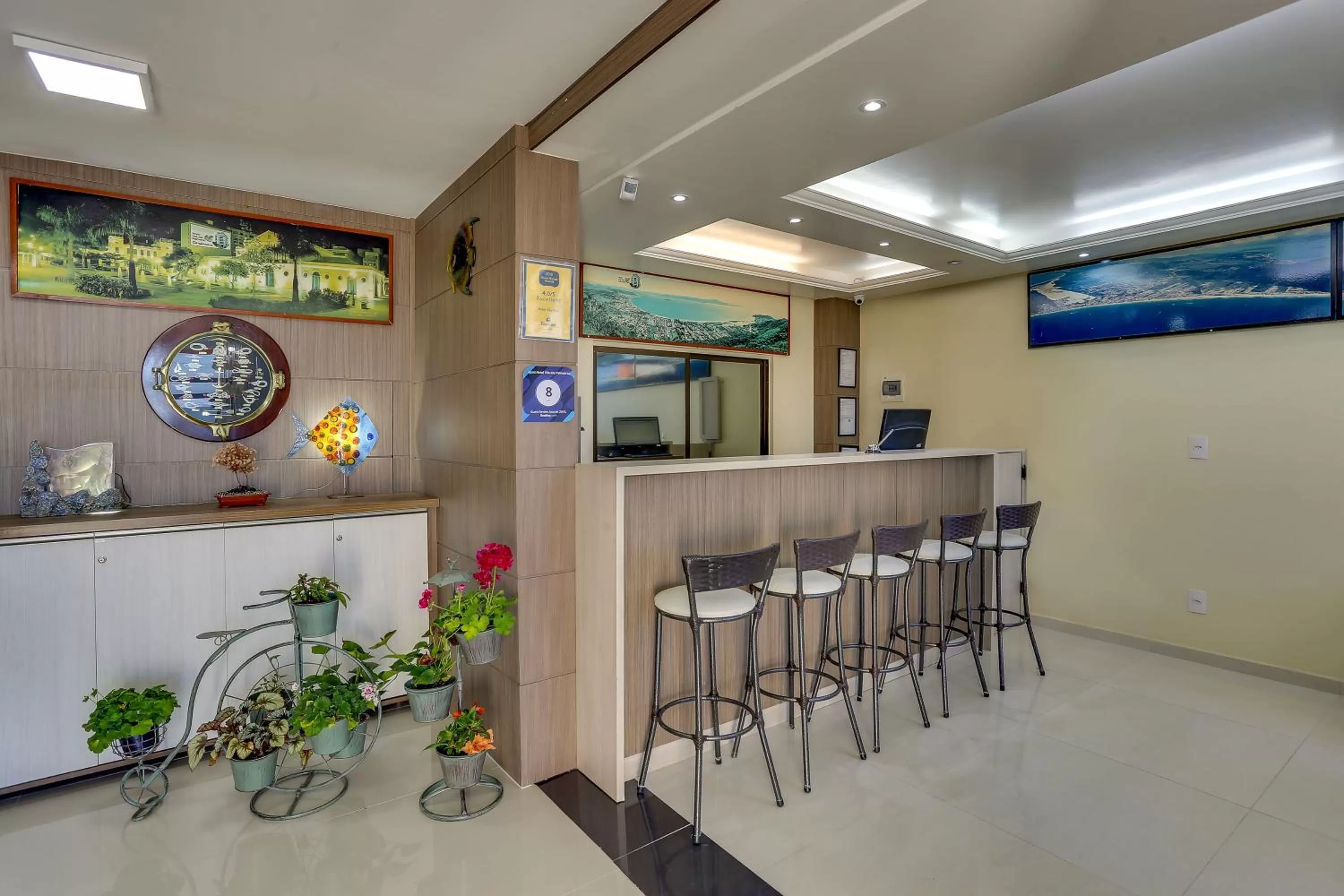 Seating area in Hotel Vila Mar