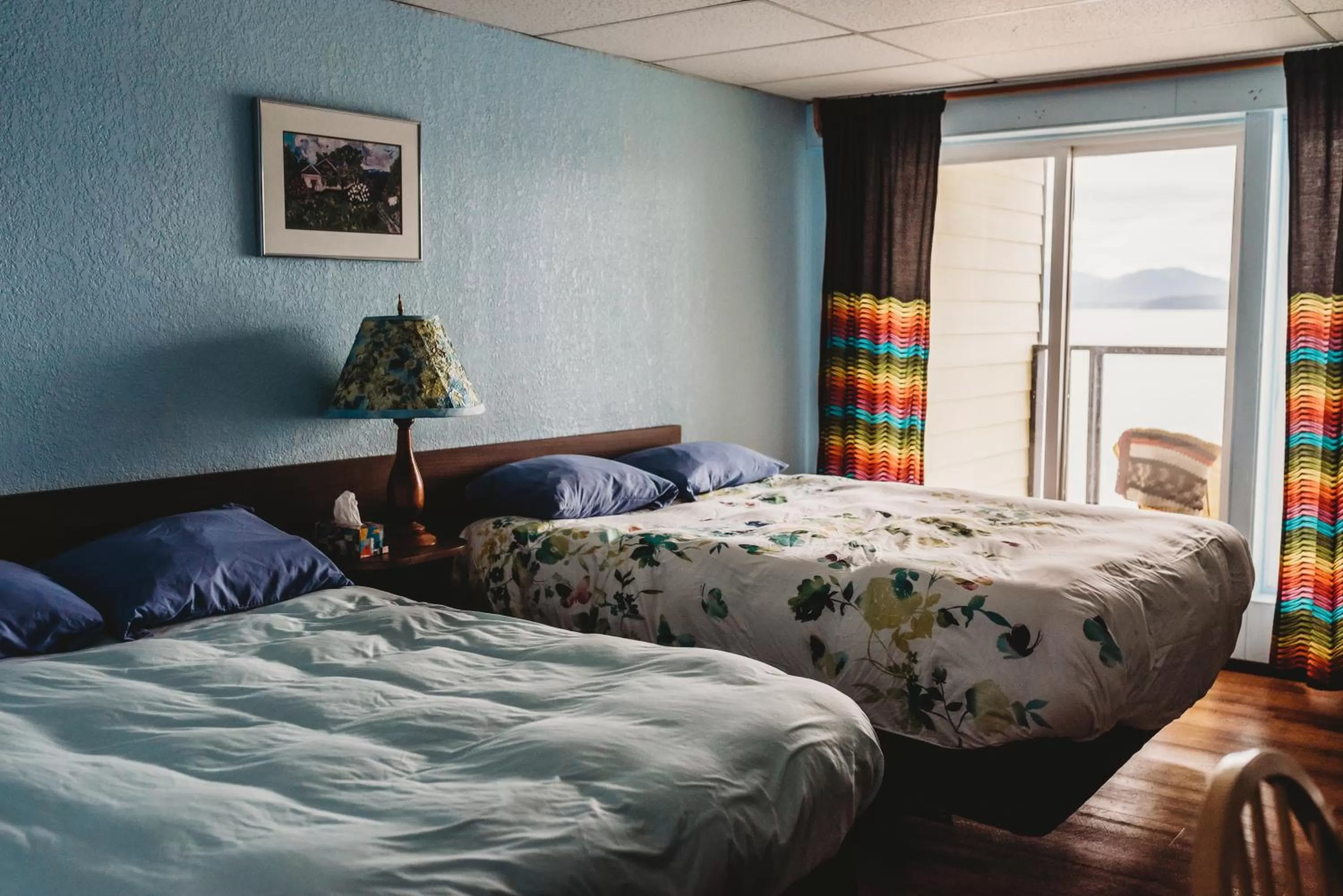 Bed in The Oceanfront Hotel