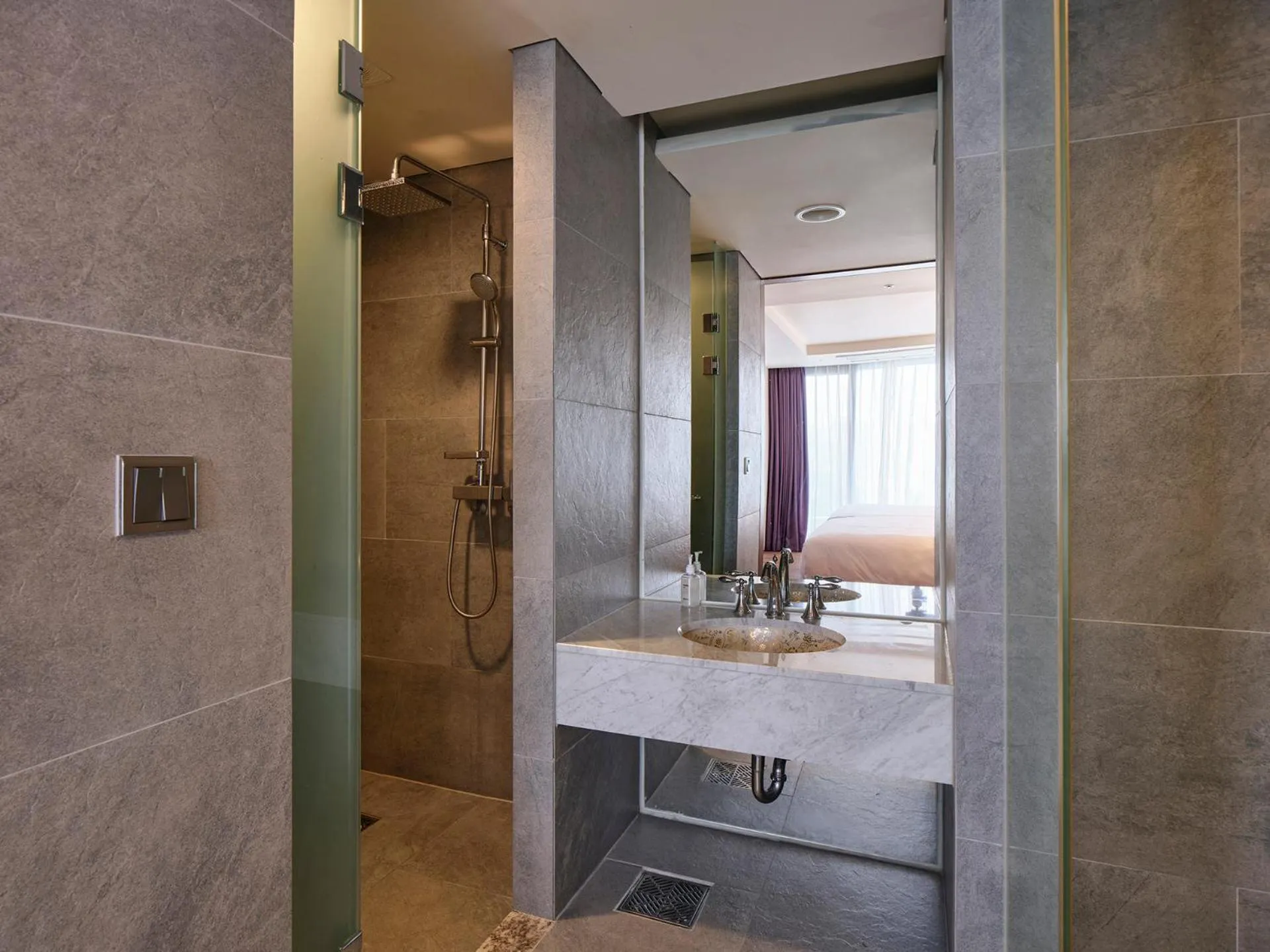 Shower in The Island Blue Hotel