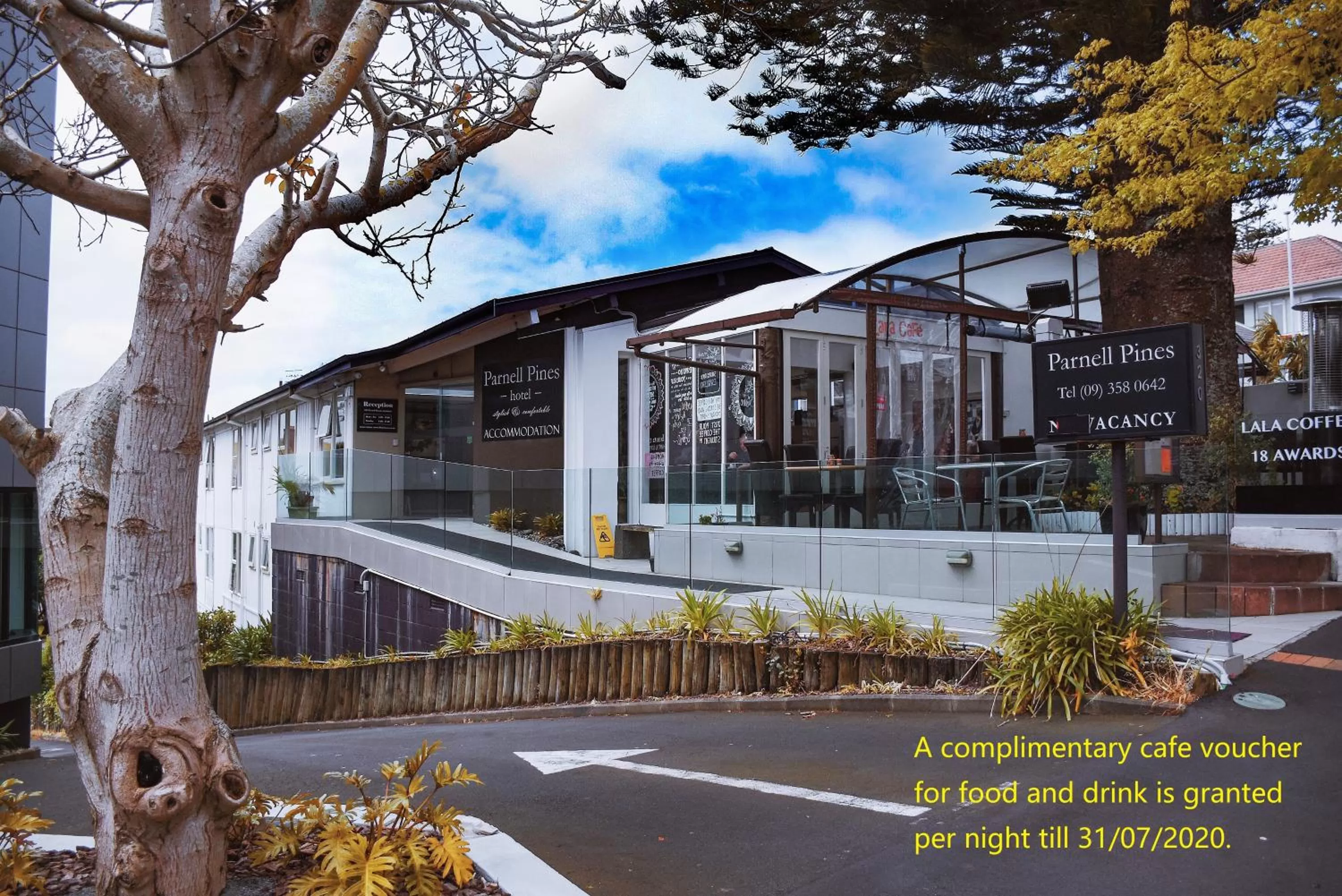 Property logo or sign in Parnell Pines Hotel