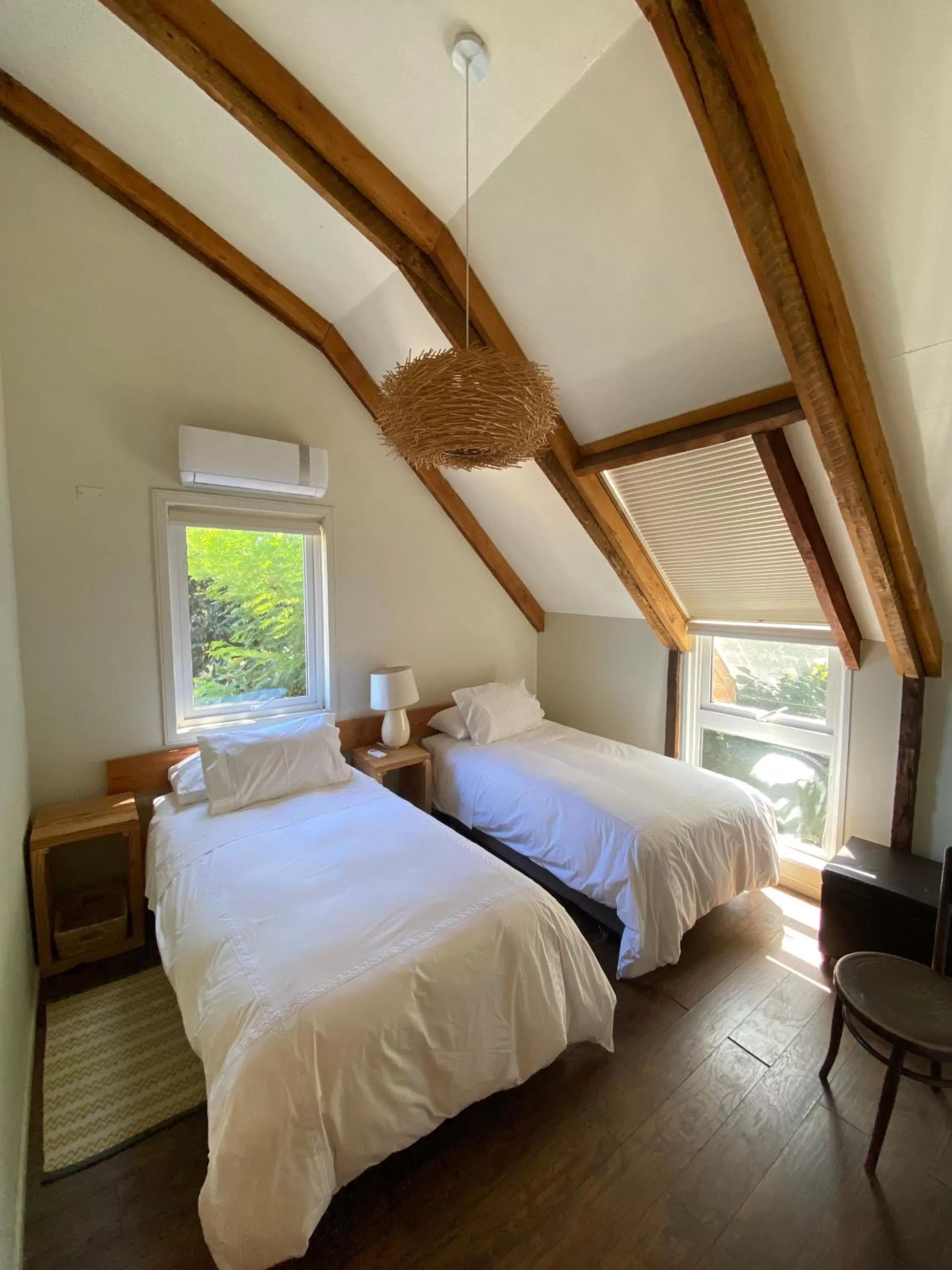 Bed in Family Orchard Bed & Breakfast