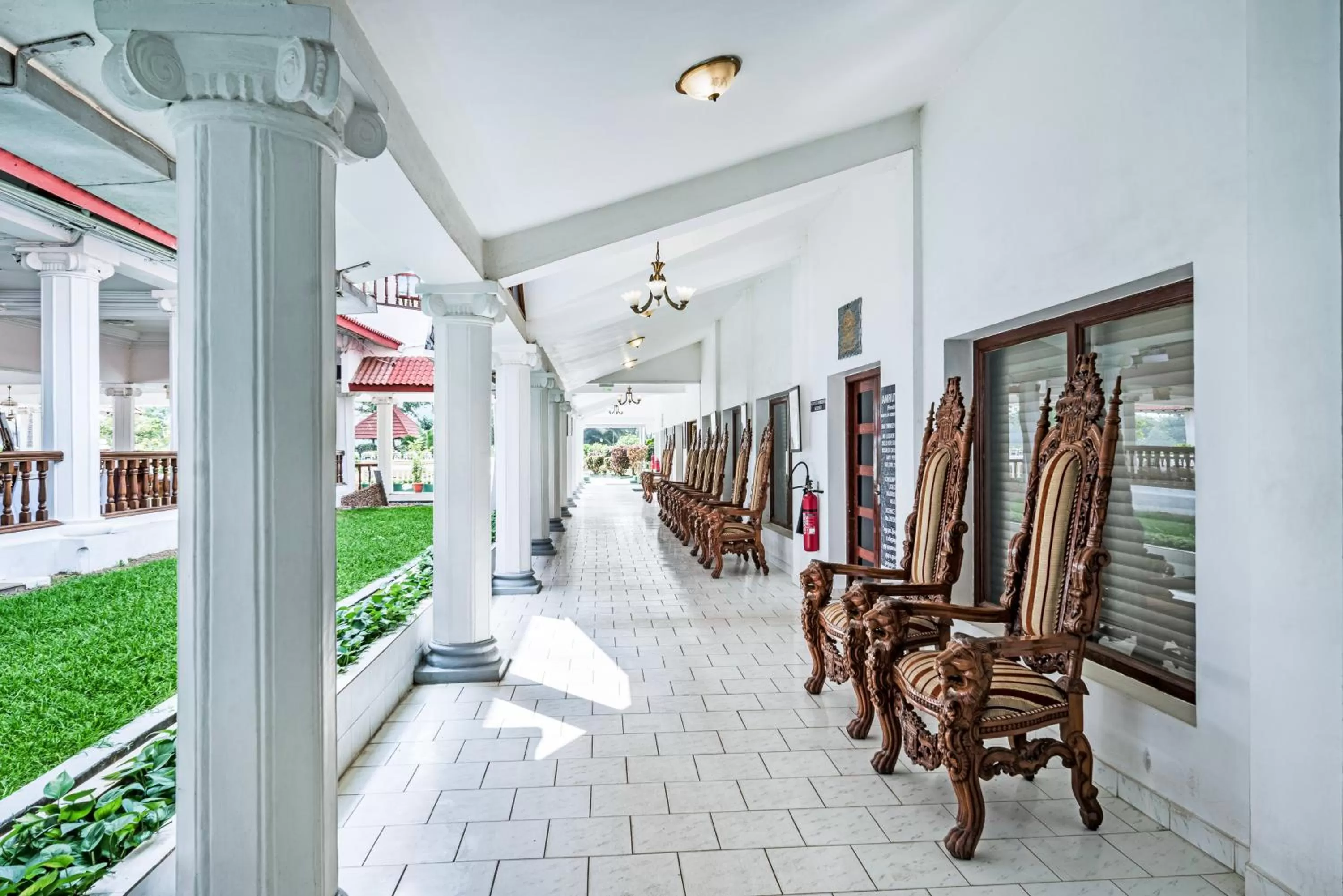 Seating area in GReaT Trails Riverview Thanjavur By GRT Hotels