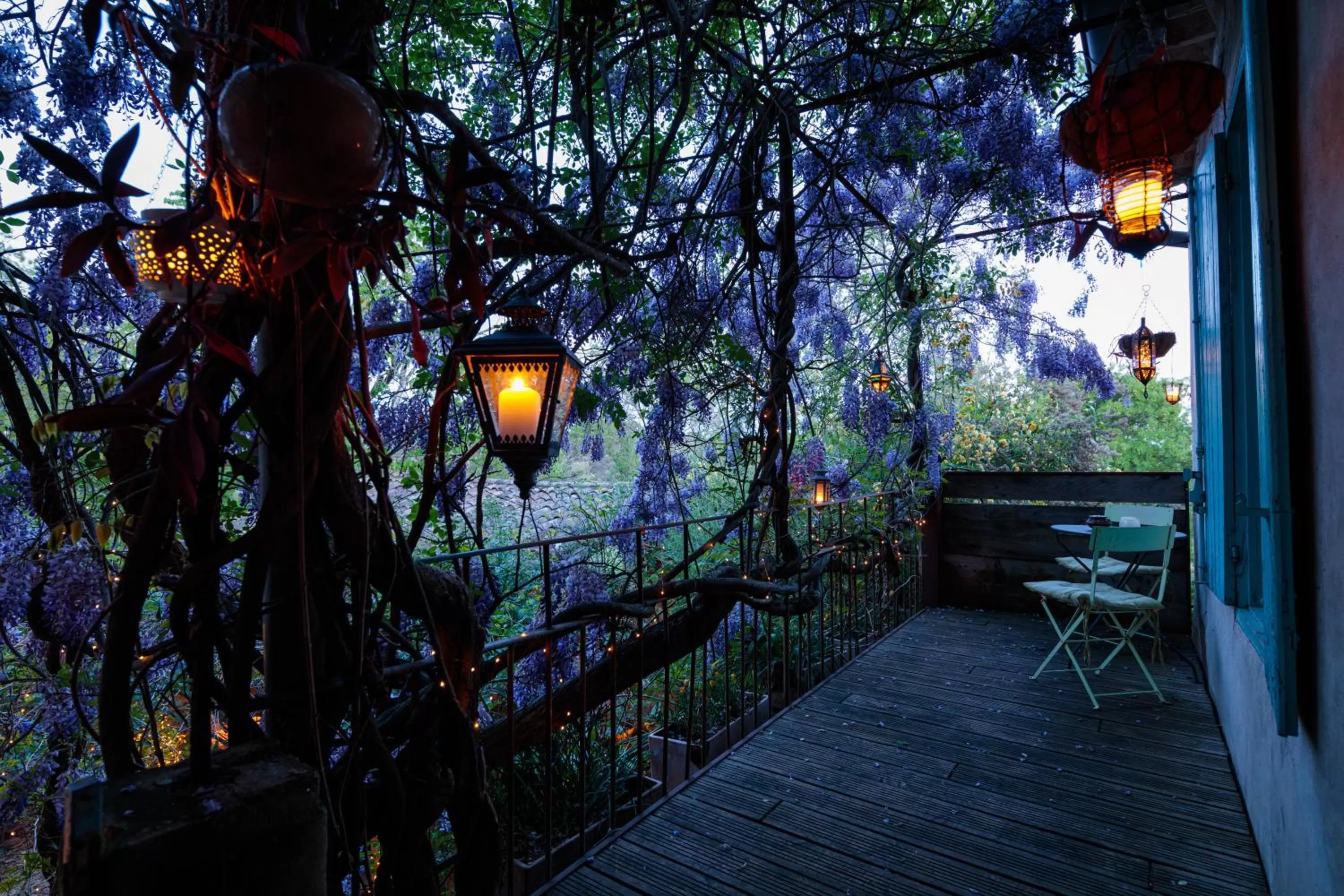 Balcony/Terrace in La Vieille Maison - Halte Gourmande