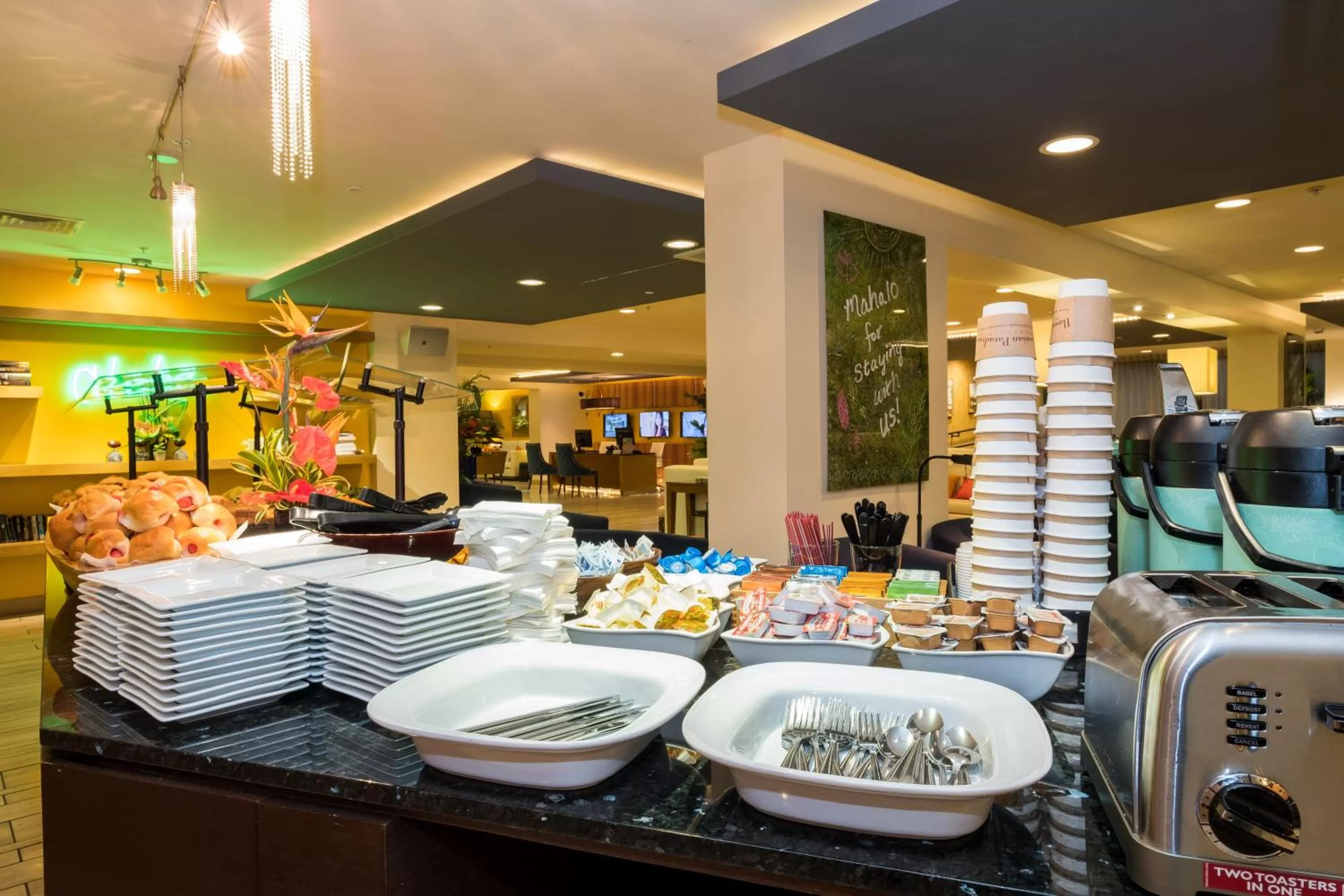Continental breakfast in VIVE Hotel Waikiki