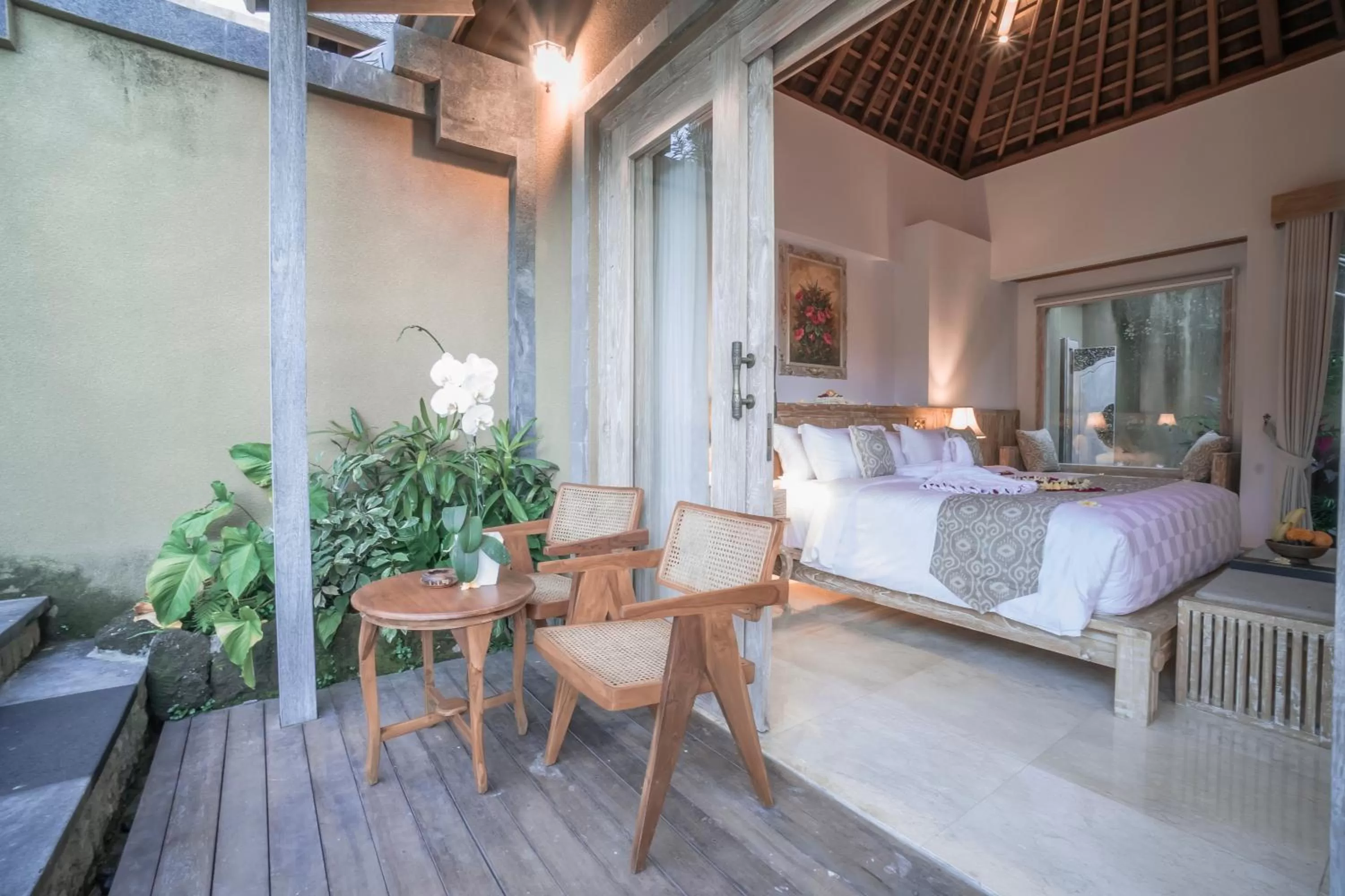 Seating area, Bed in Weda Cita Resort and Spa by Mahaputra