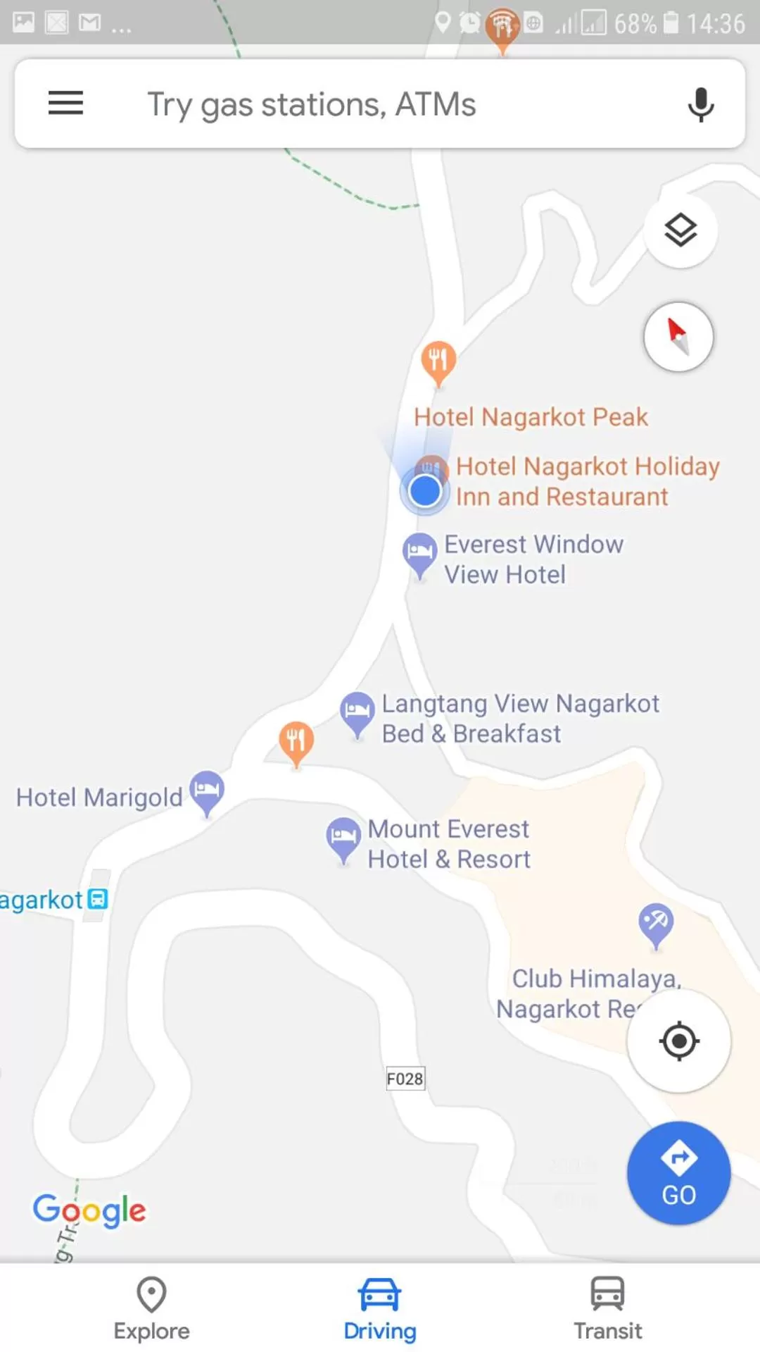 Bird's-eye View in Hotel Nagarkot Holiday Inn