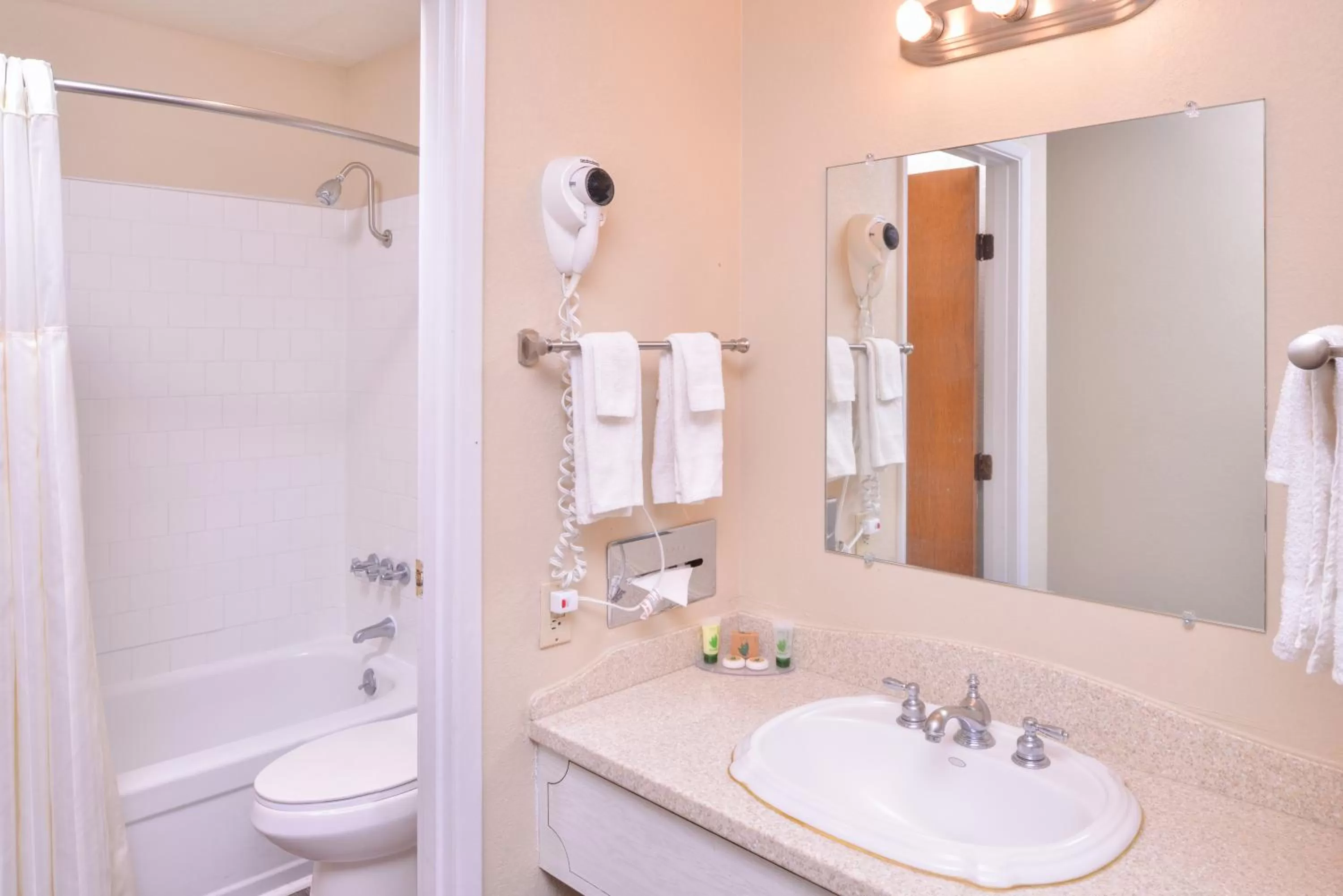 Bathroom in The Maverick Motel, Main Street USA Collection by PNW Hospitality