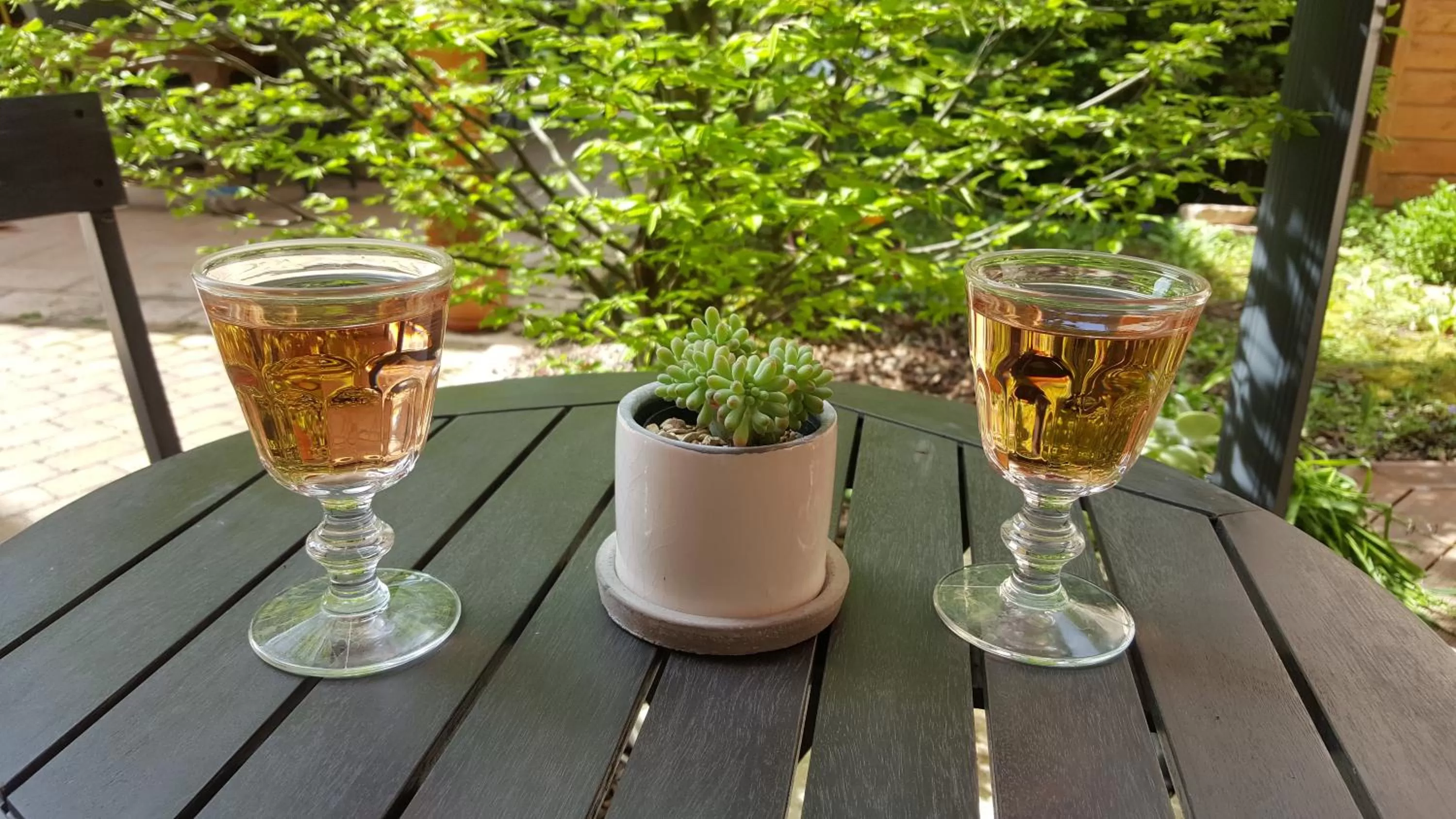 Alcoholic drinks in B&B Des Histoires d'Anges - Côté Jardin - Accueil Vélo