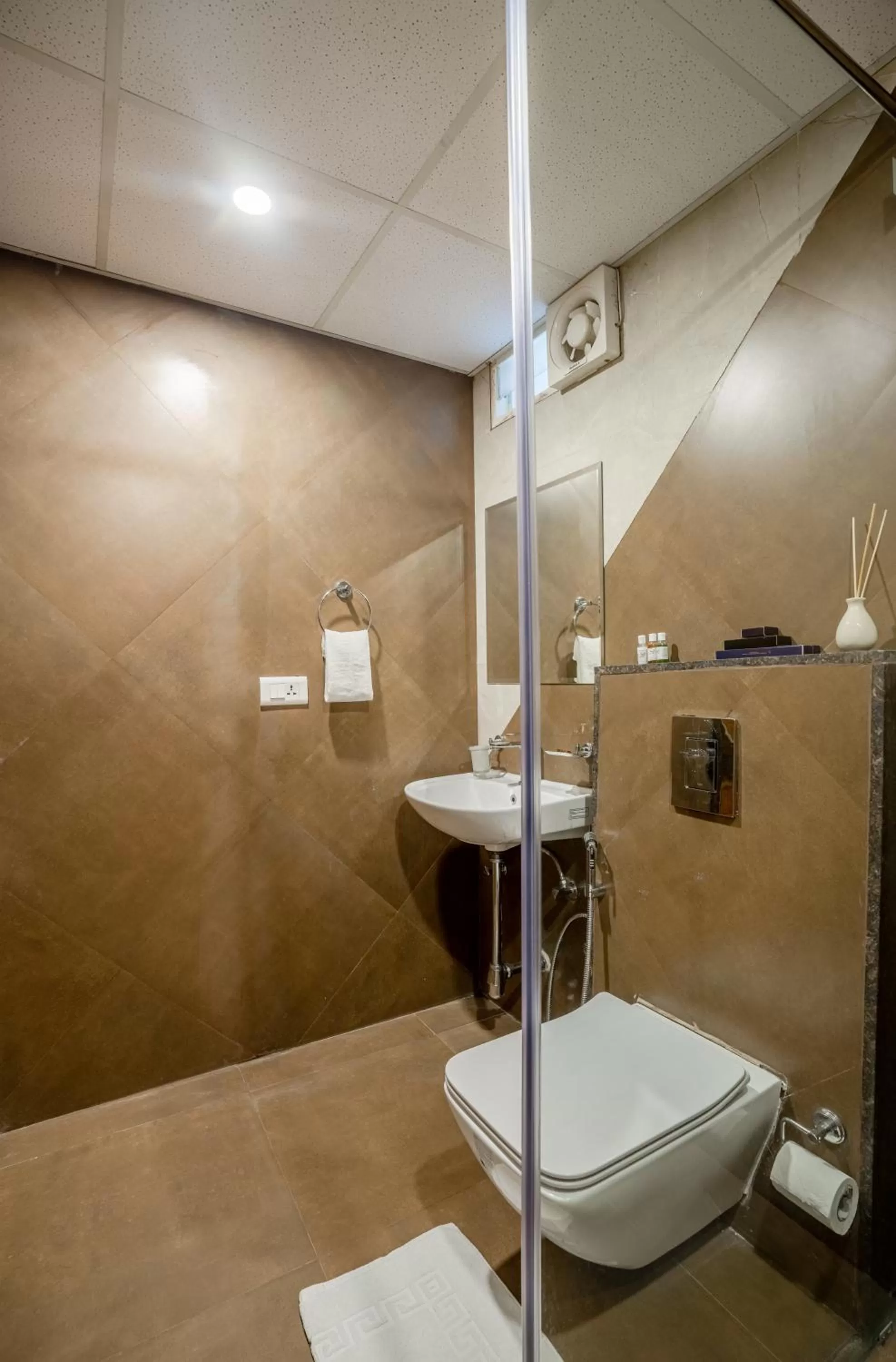 Bathroom in Hotel Akoya - HITECH City Hyderabad