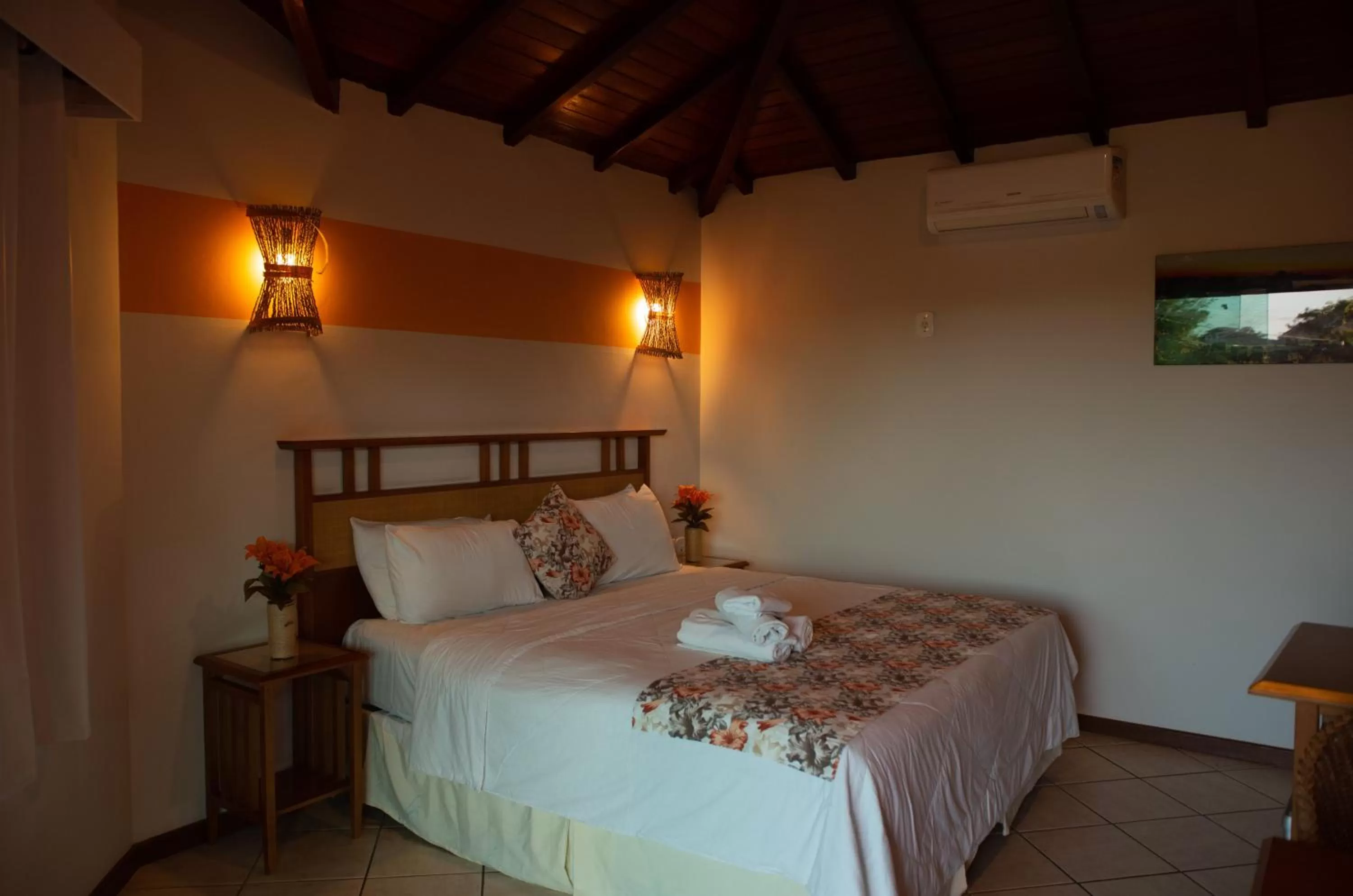 Bed in Pousada dos Guardiões