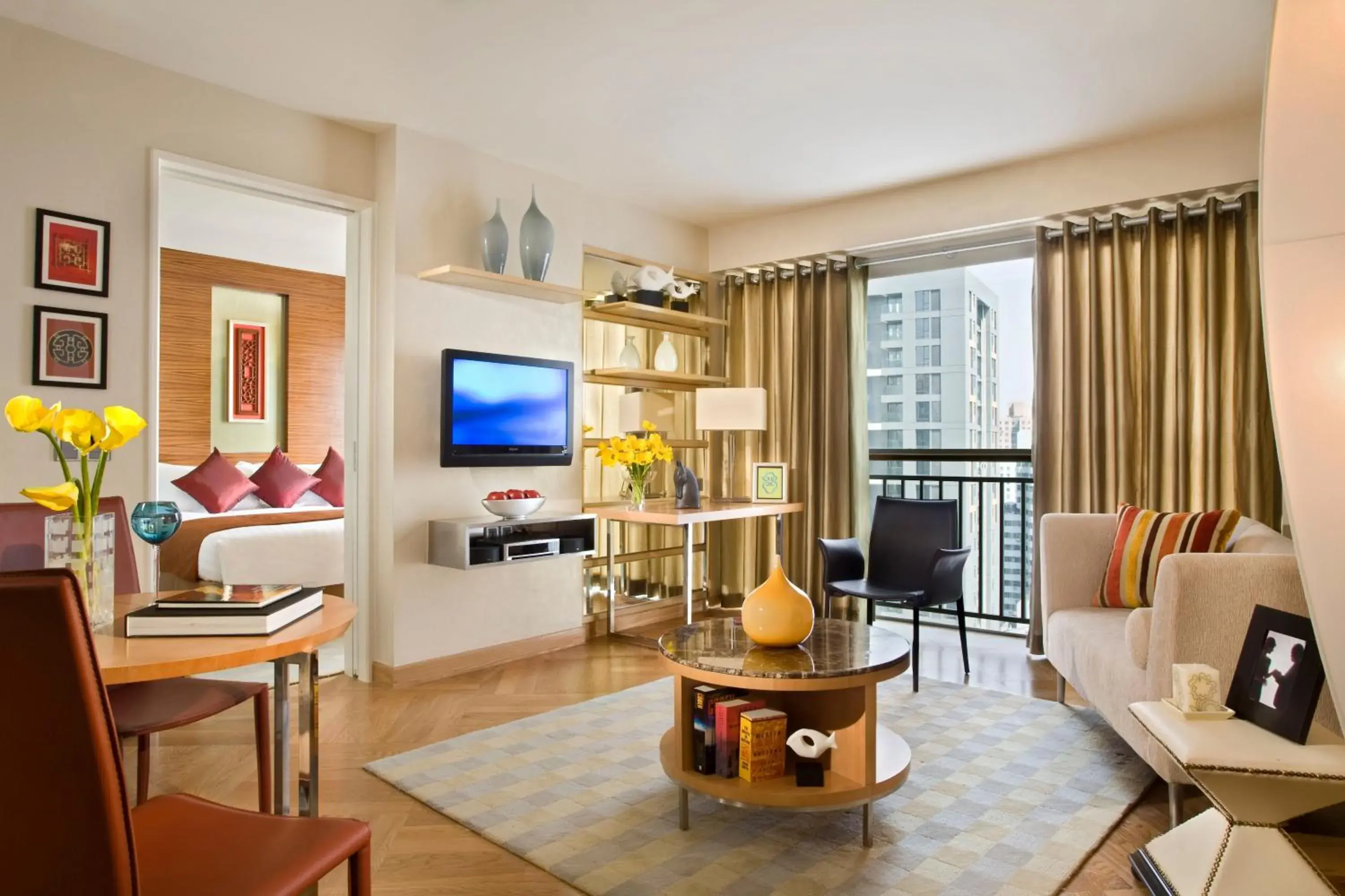 Deluxe One-Bedroom Apartment in Ascott Guangzhou Deluxe One-Bedroom Apartment in Ascott Guangzhou