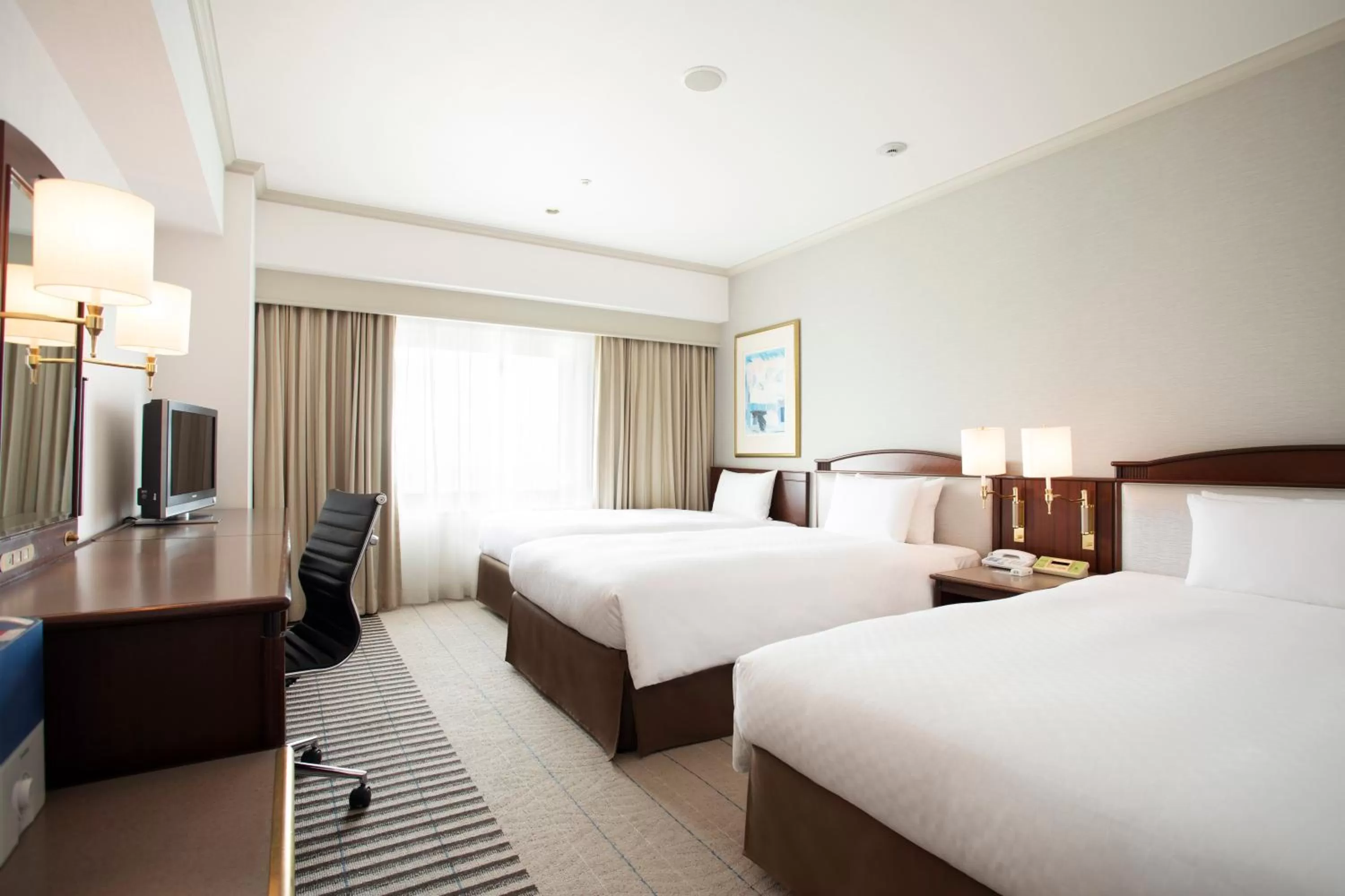 Photo of the whole room, Bed in Hotel Nikko Kansai Airport - 3 mins walk to the airport