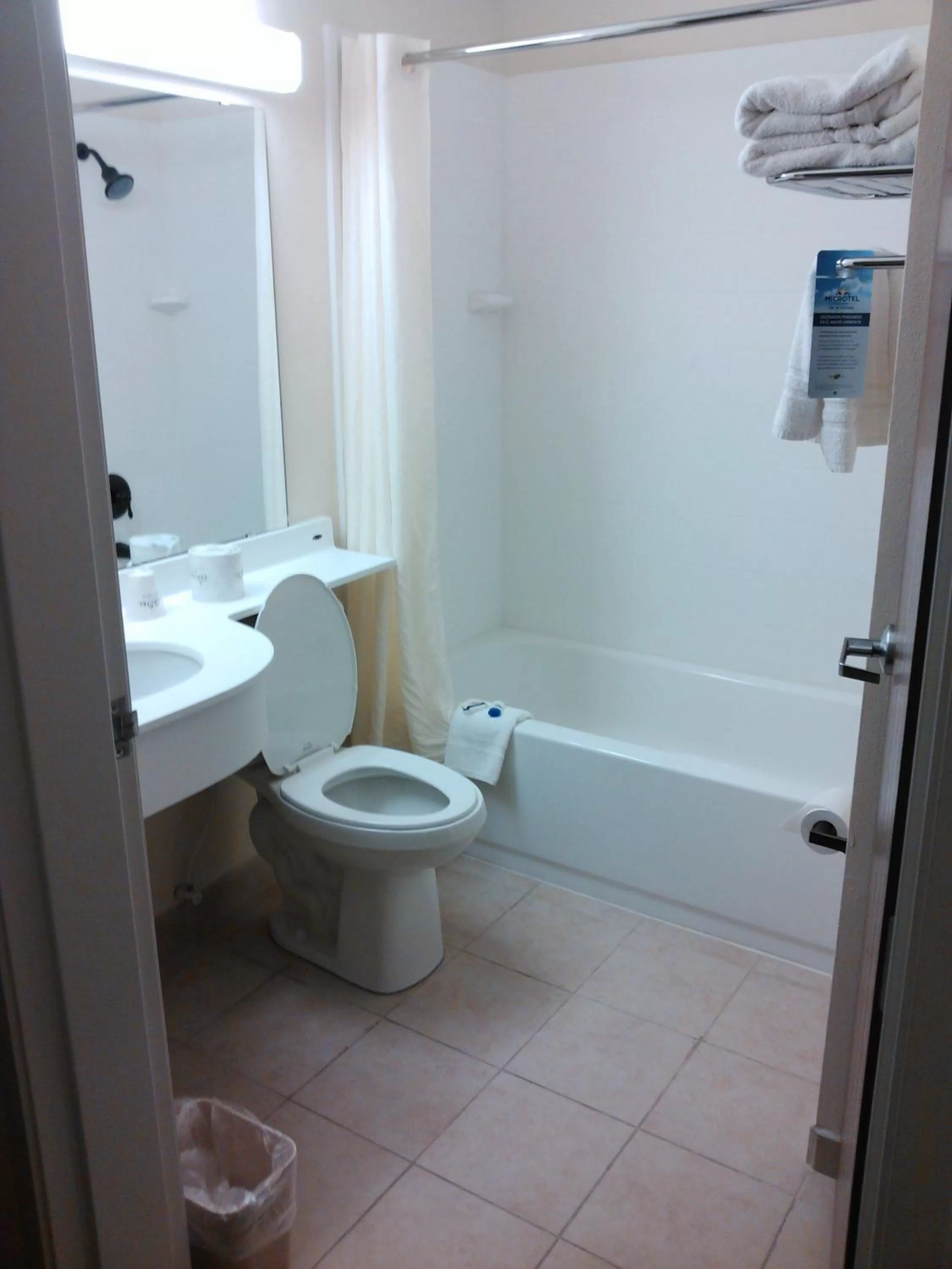 Bathroom in Microtel Inn and Suites Eagle Pass