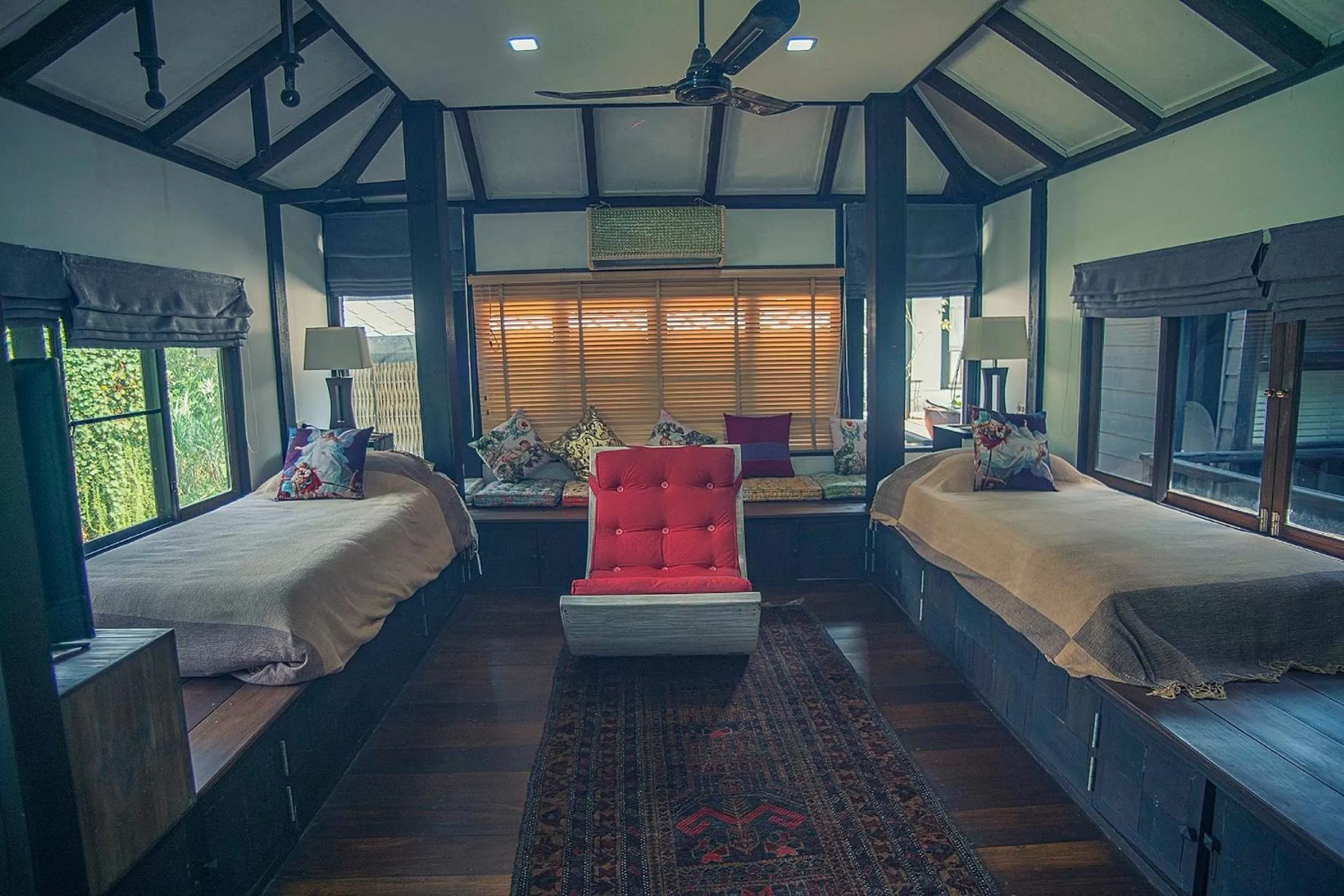 Photo of the whole room, Bed in Baan Suan Residence เฮือนพักบ้านสวน