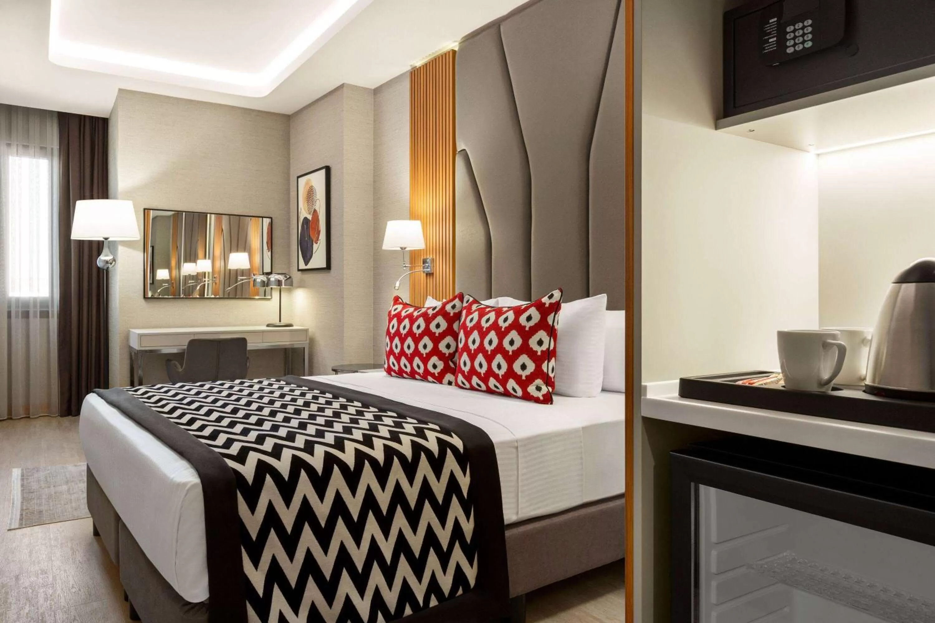 Photo of the whole room, Bed in Ramada Encore by Wyndham Istanbul Sisli