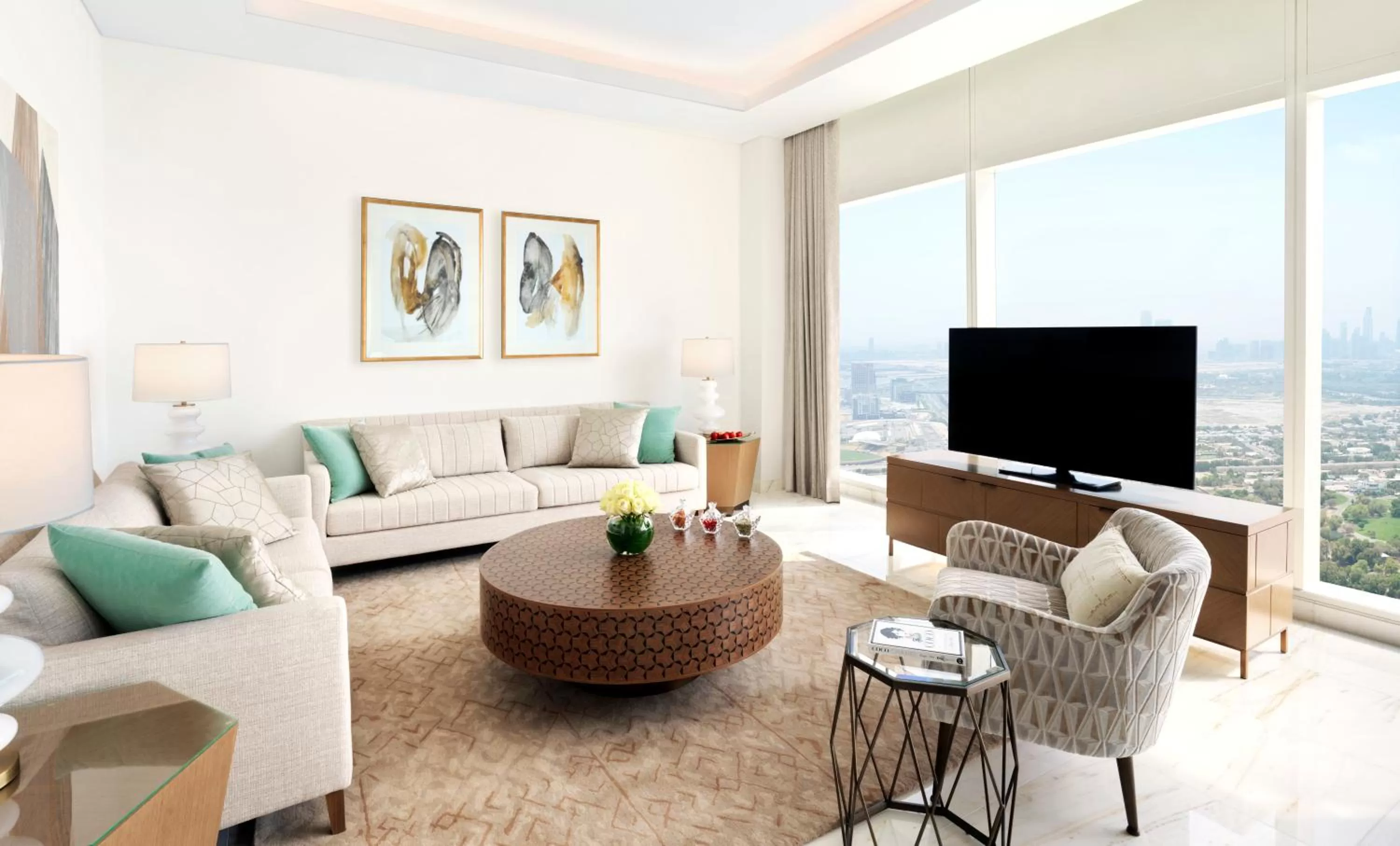 Living room in Sofitel Dubai The Obelisk