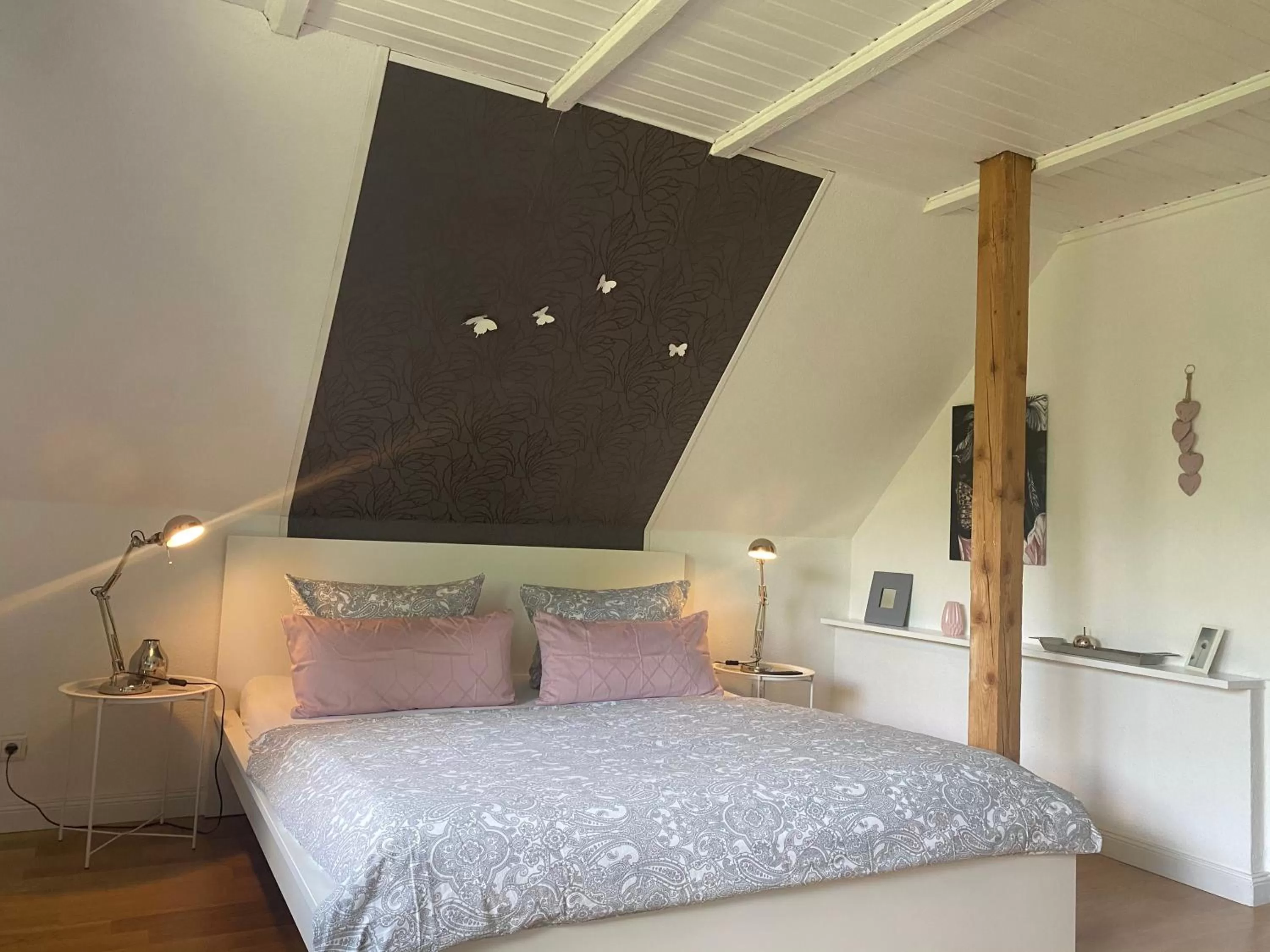 Bed in B&B Worpsweder Blick