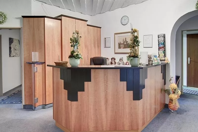 Lobby or reception in Hotel Hüttl - Garni