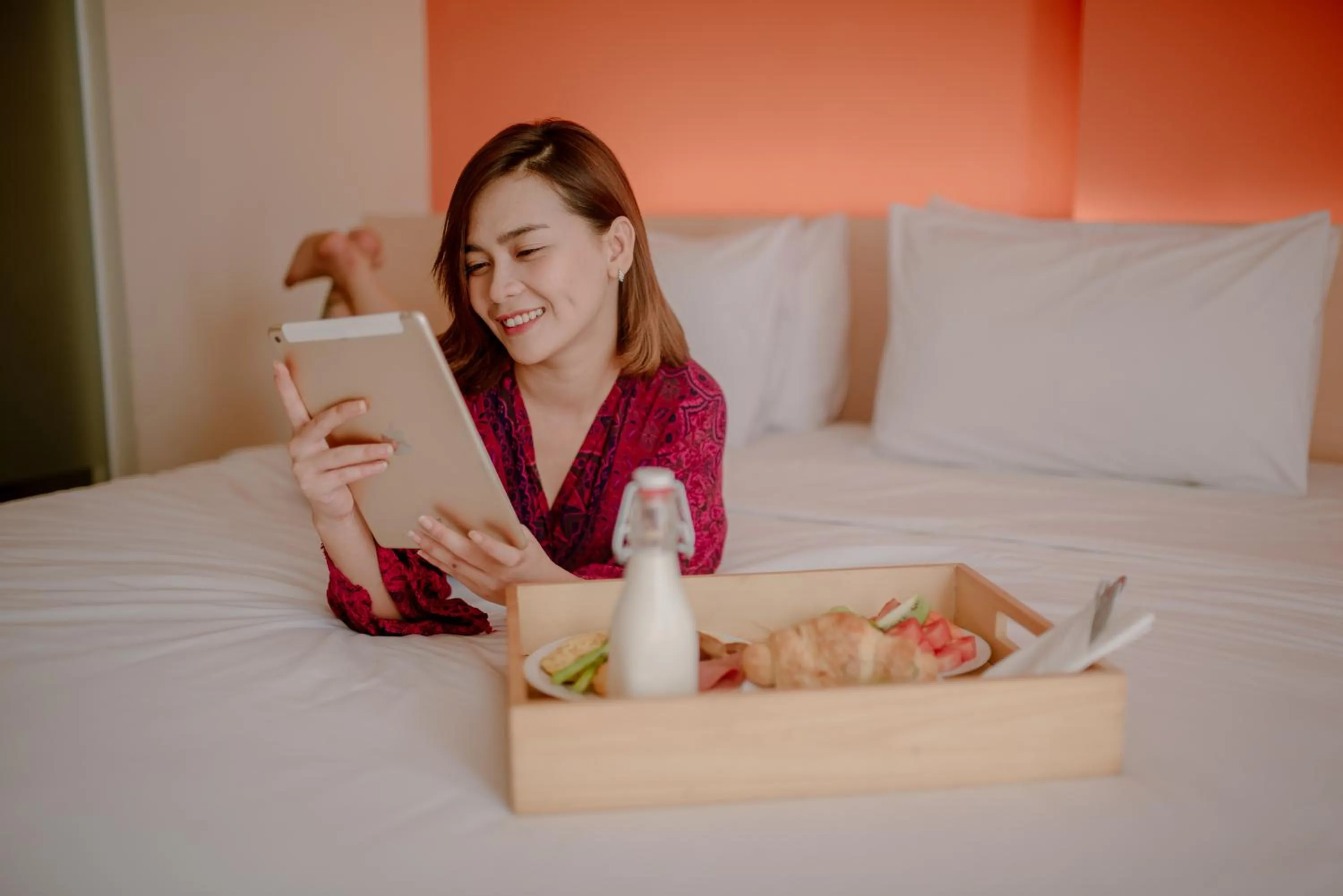 Bed in The Bountie Hotel and Convention Centre Sukabumi