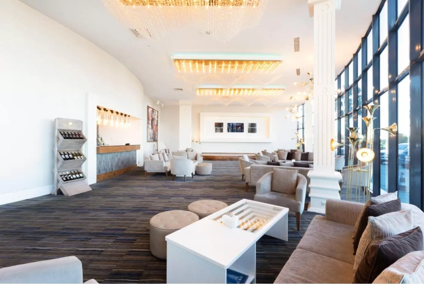 Seating area in Sky Tower King Hotel