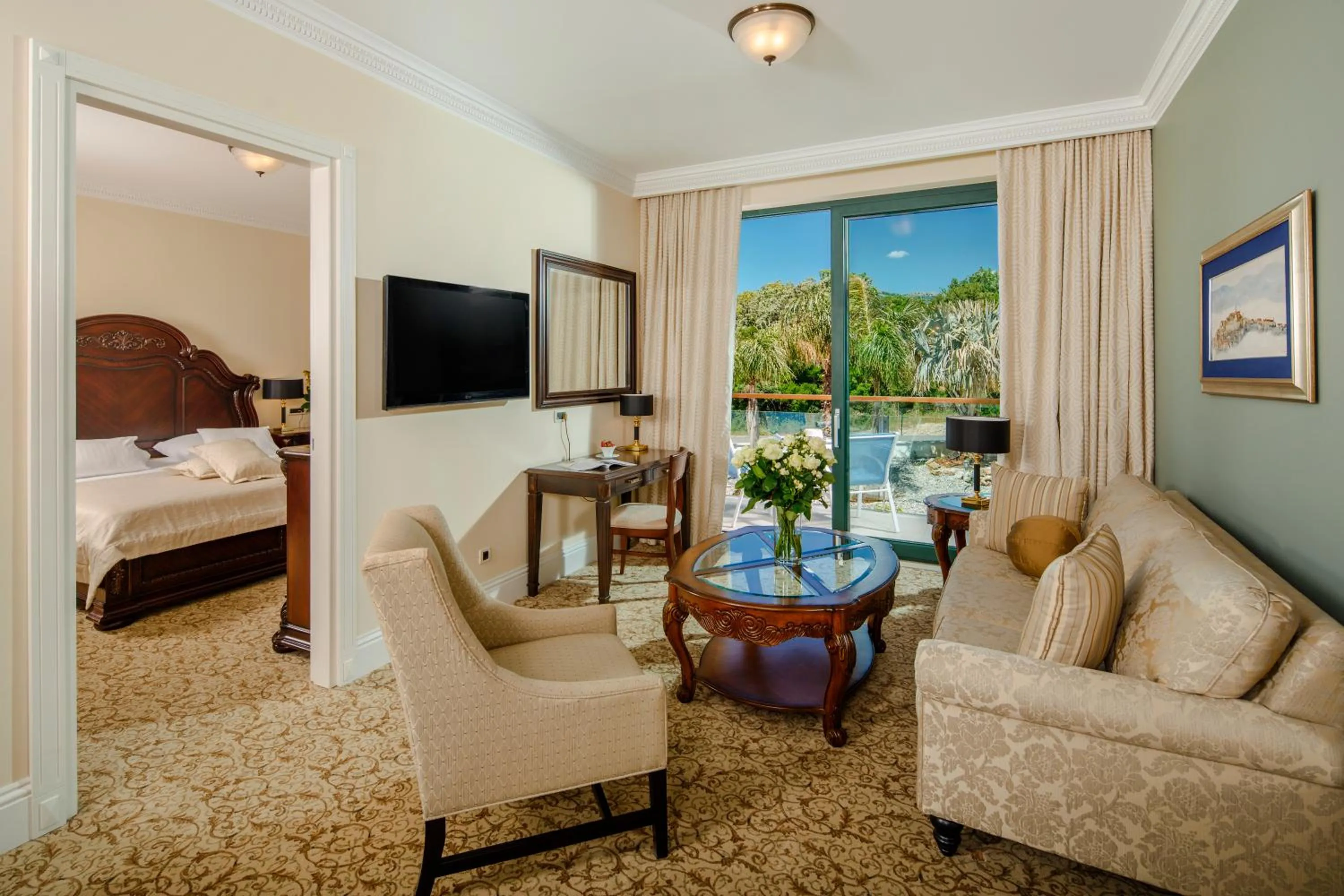 Bed in Royal Princess Hotel