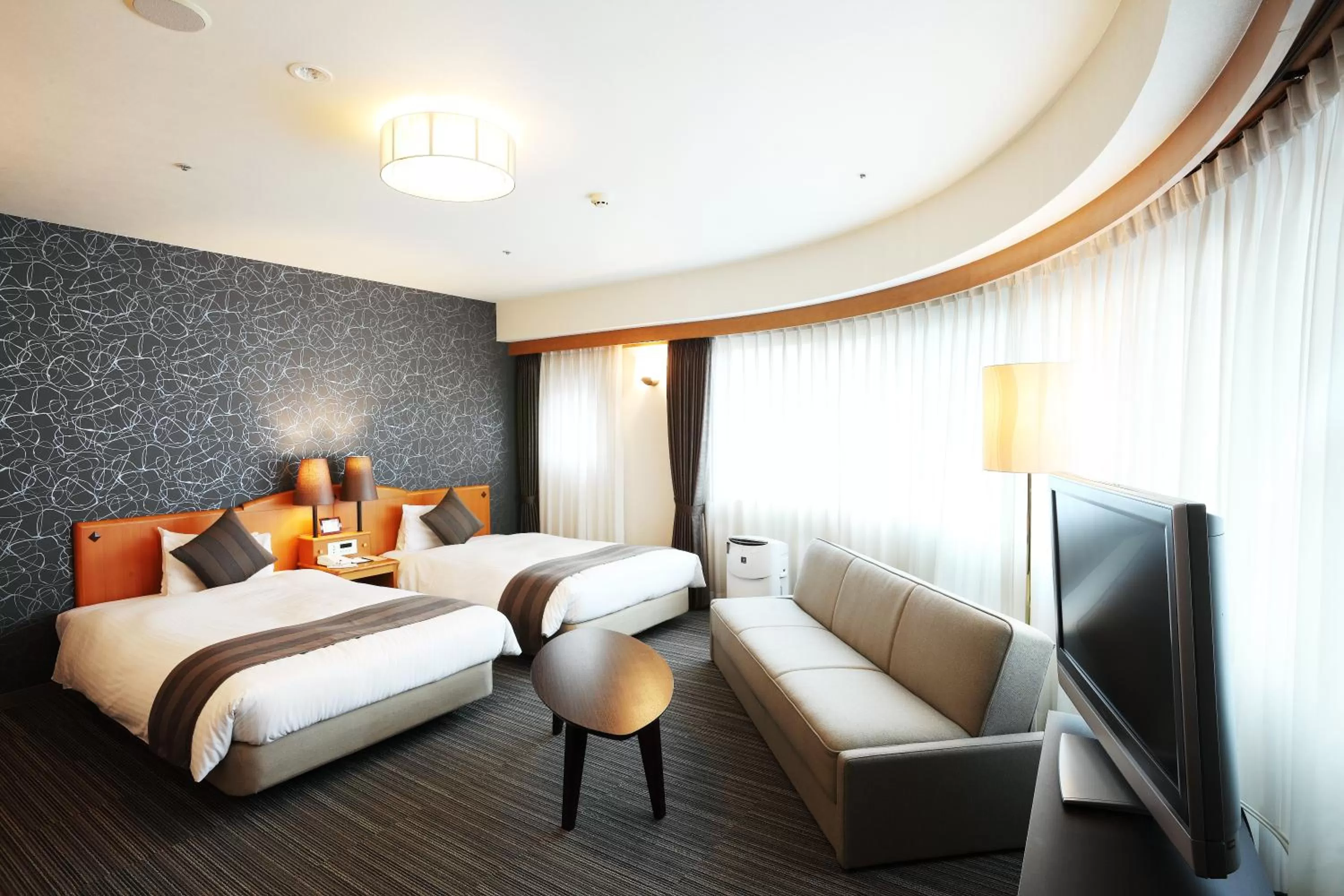 Photo of the whole room, Bed in Okayama Koraku Hotel