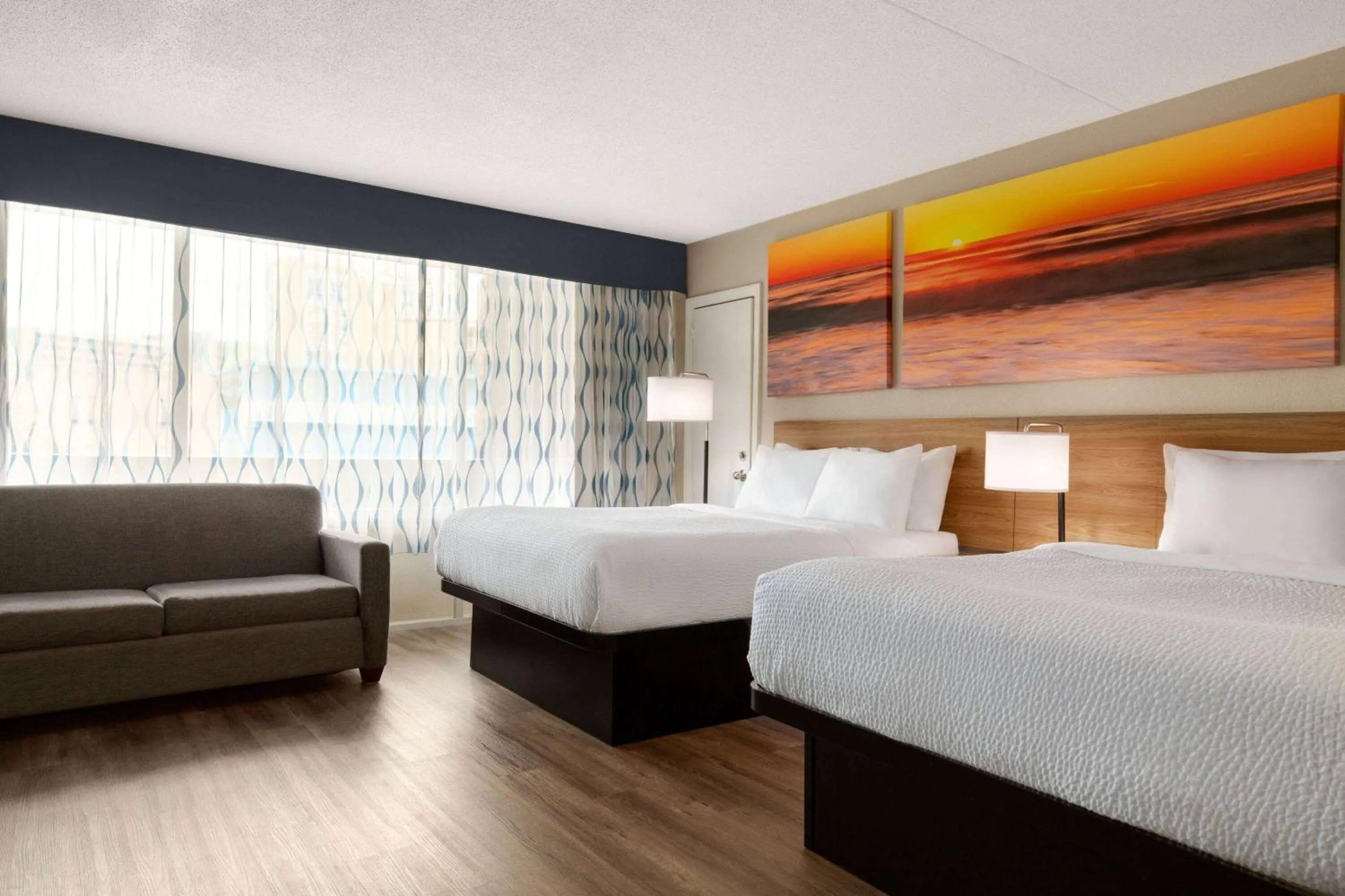 Photo of the whole room, Bed in Days Inn by Wyndham Myrtle Beach-Beach Front