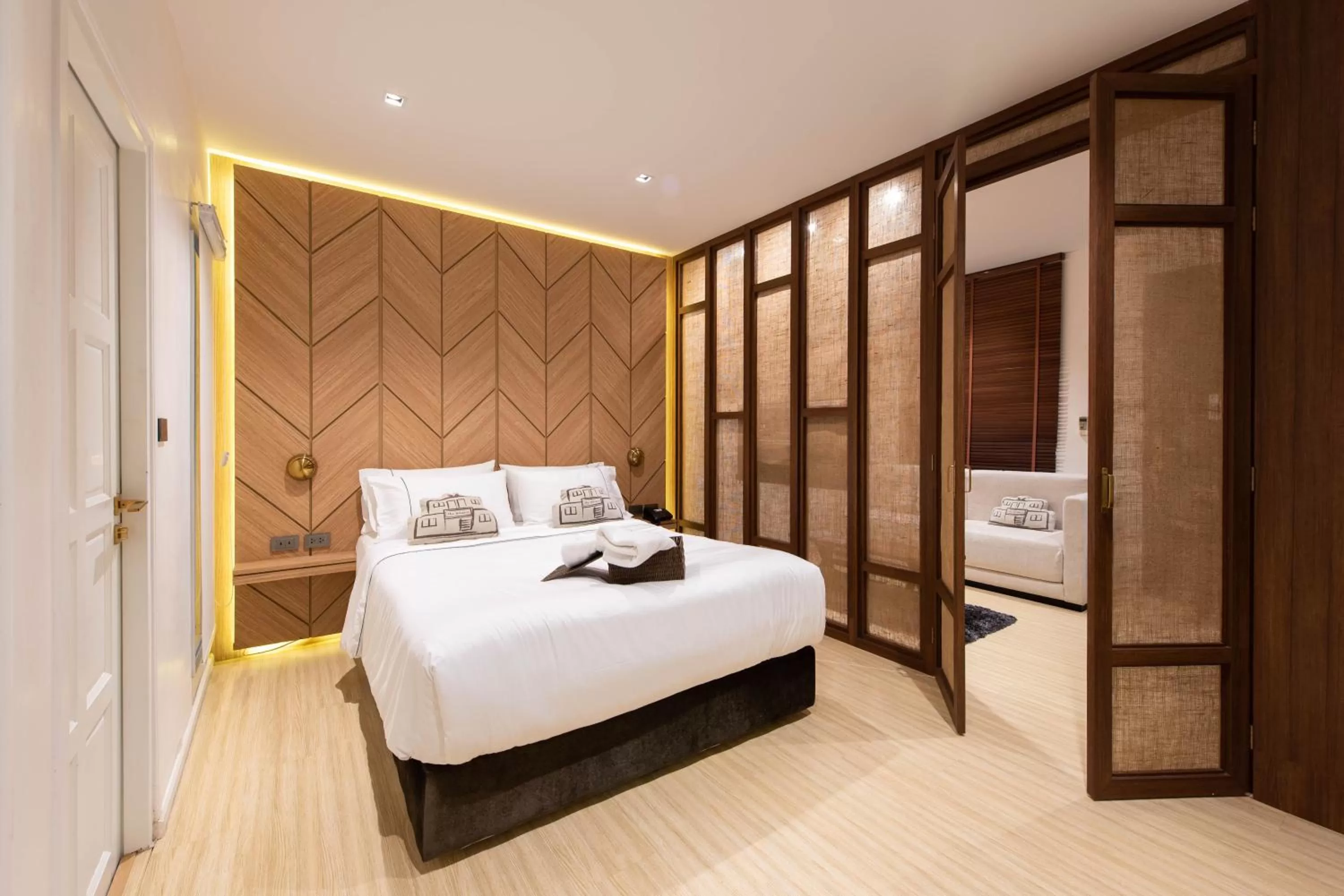 Bed in Botanic Service Room at Impact Muangthongthani - SHA Certified