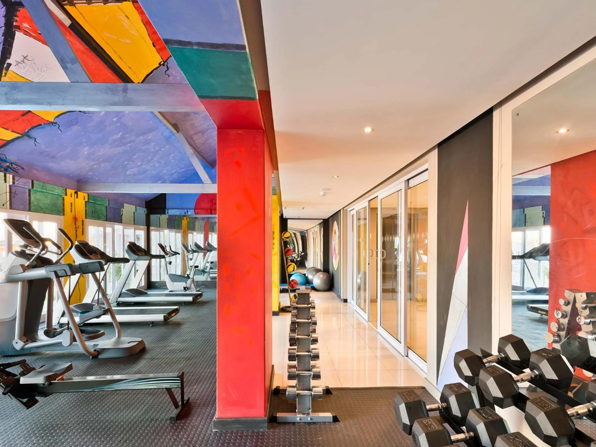 Fitness centre/facilities in Krystal Beach Hotel
