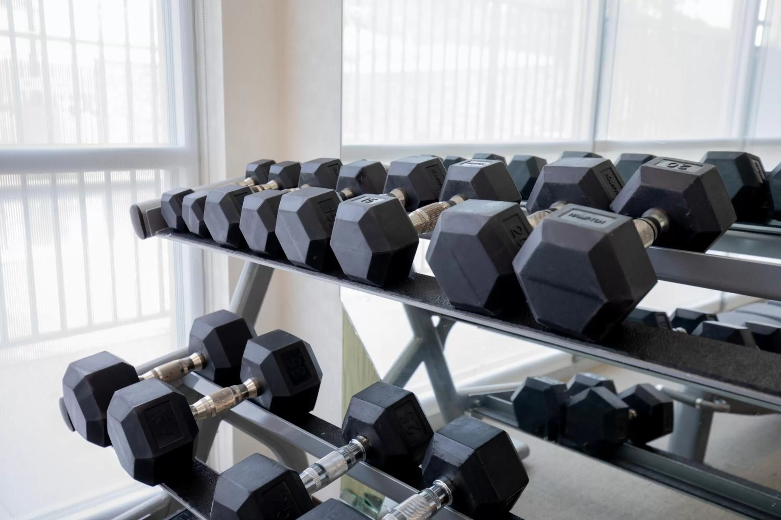 Fitness centre/facilities in SpringHill Suites by Marriott Baton Rouge Gonzales