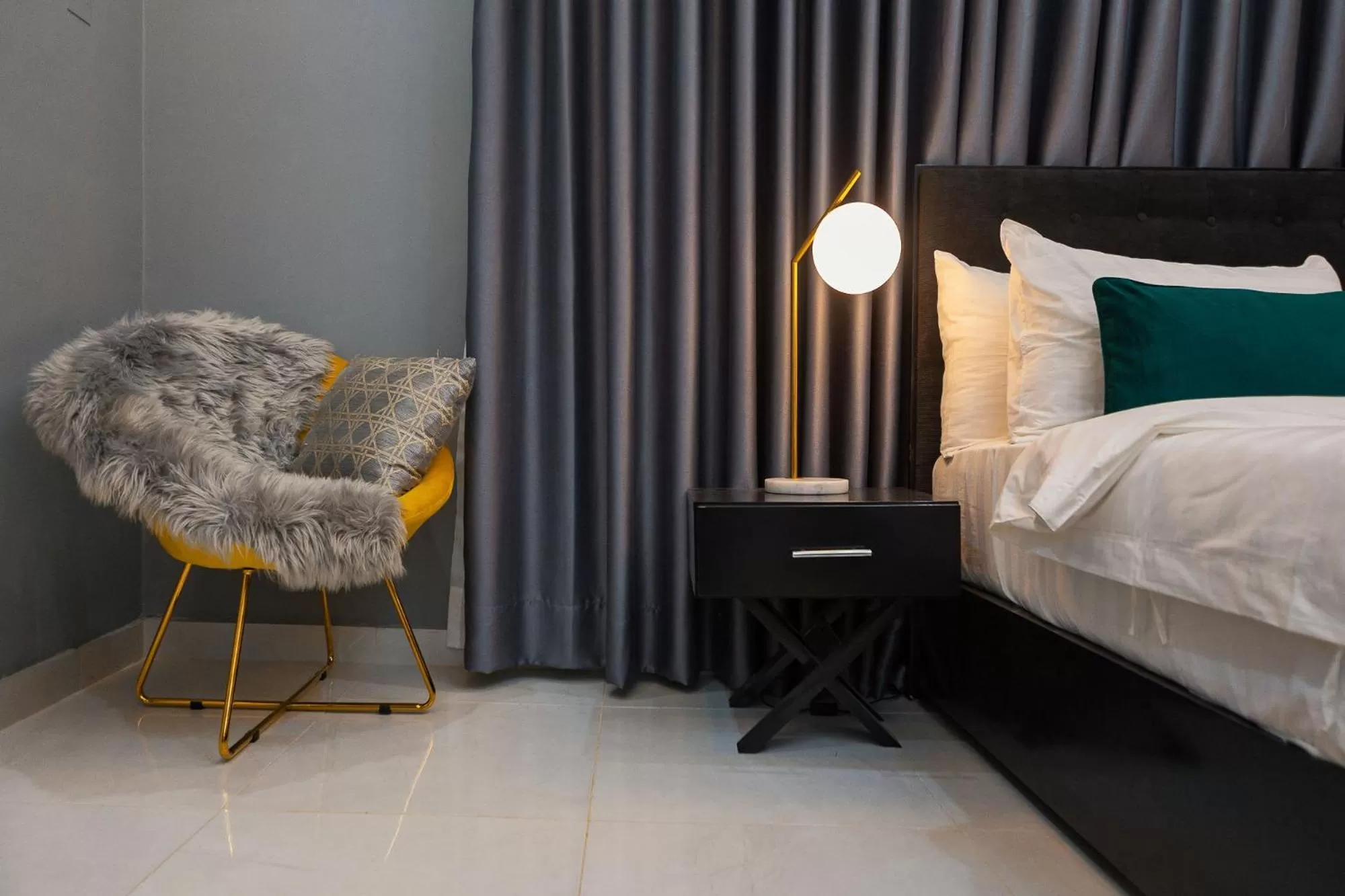 Bed in The Avery Suites, East Legon