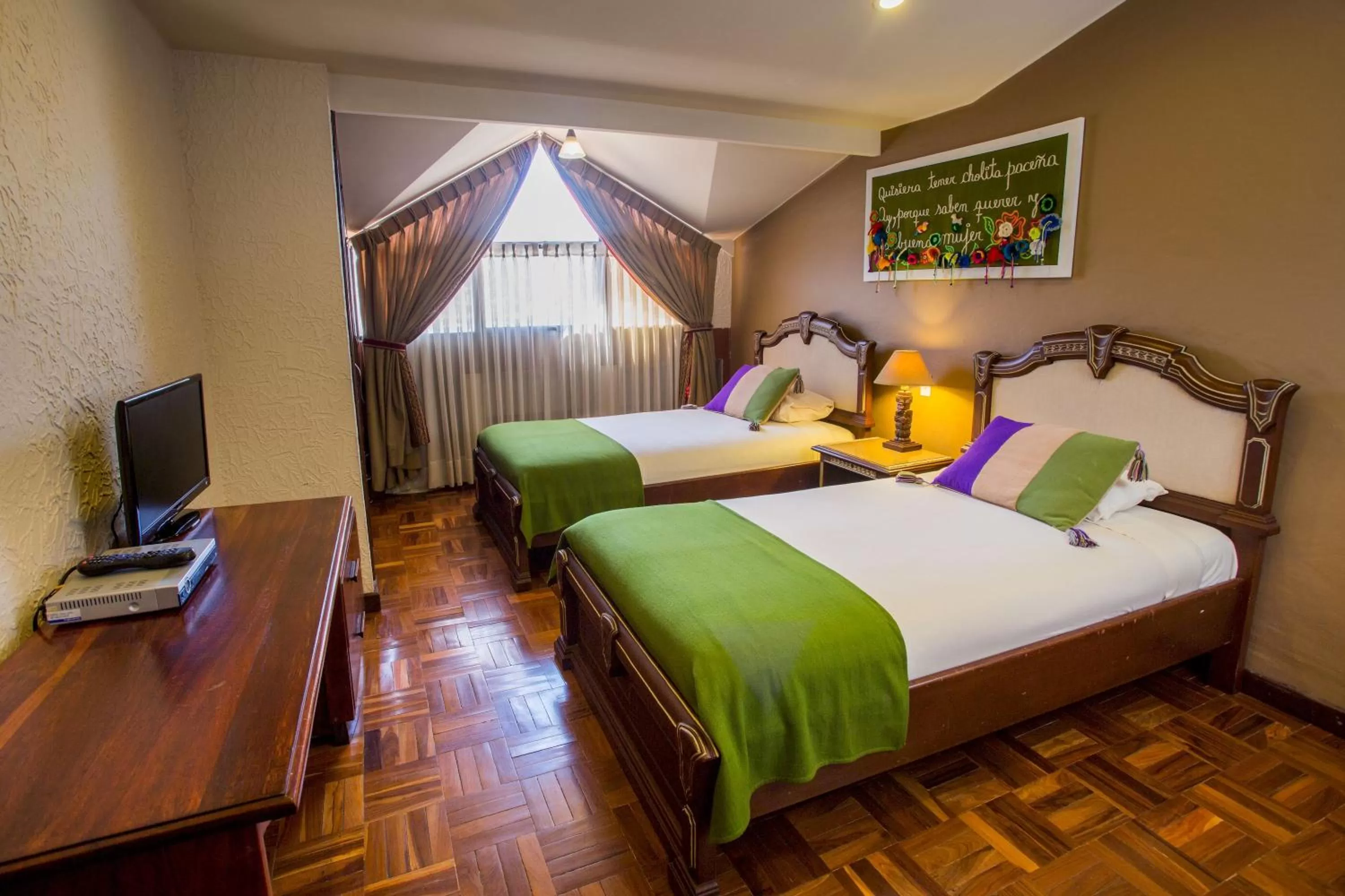 Bed in Hotel Rosario La Paz