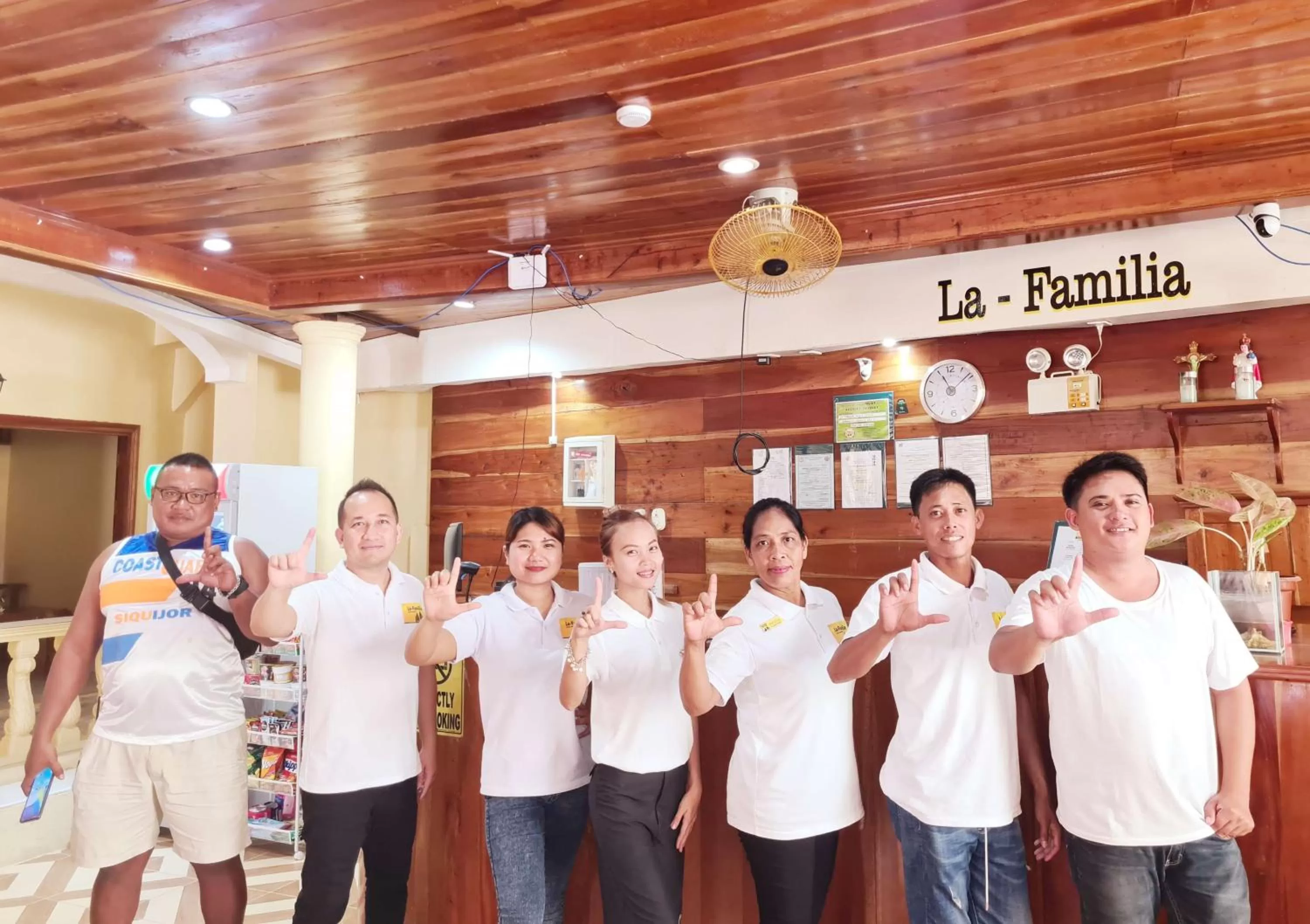 Staff in La-Familia Guest House