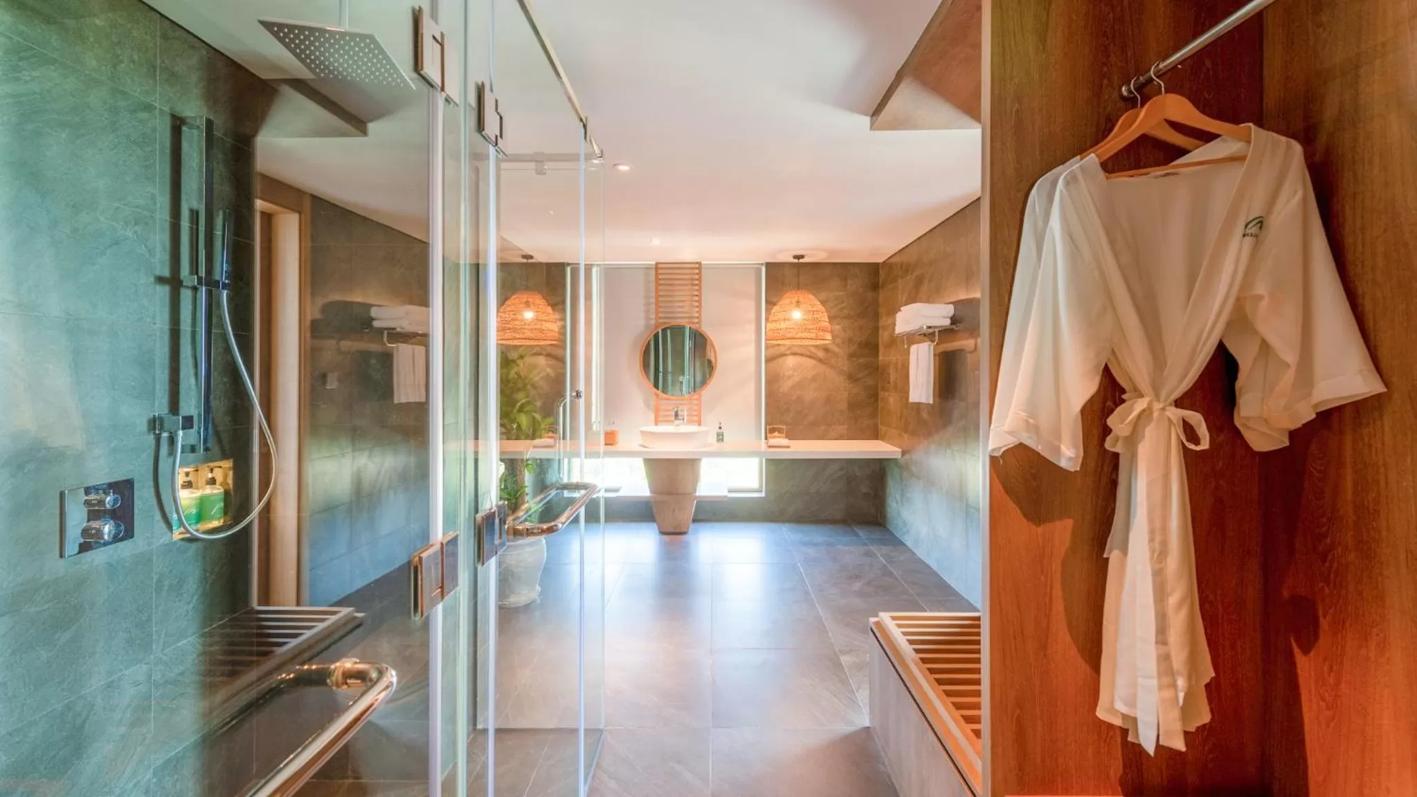 Shower in Bellerive Hoi An Resort and Spa