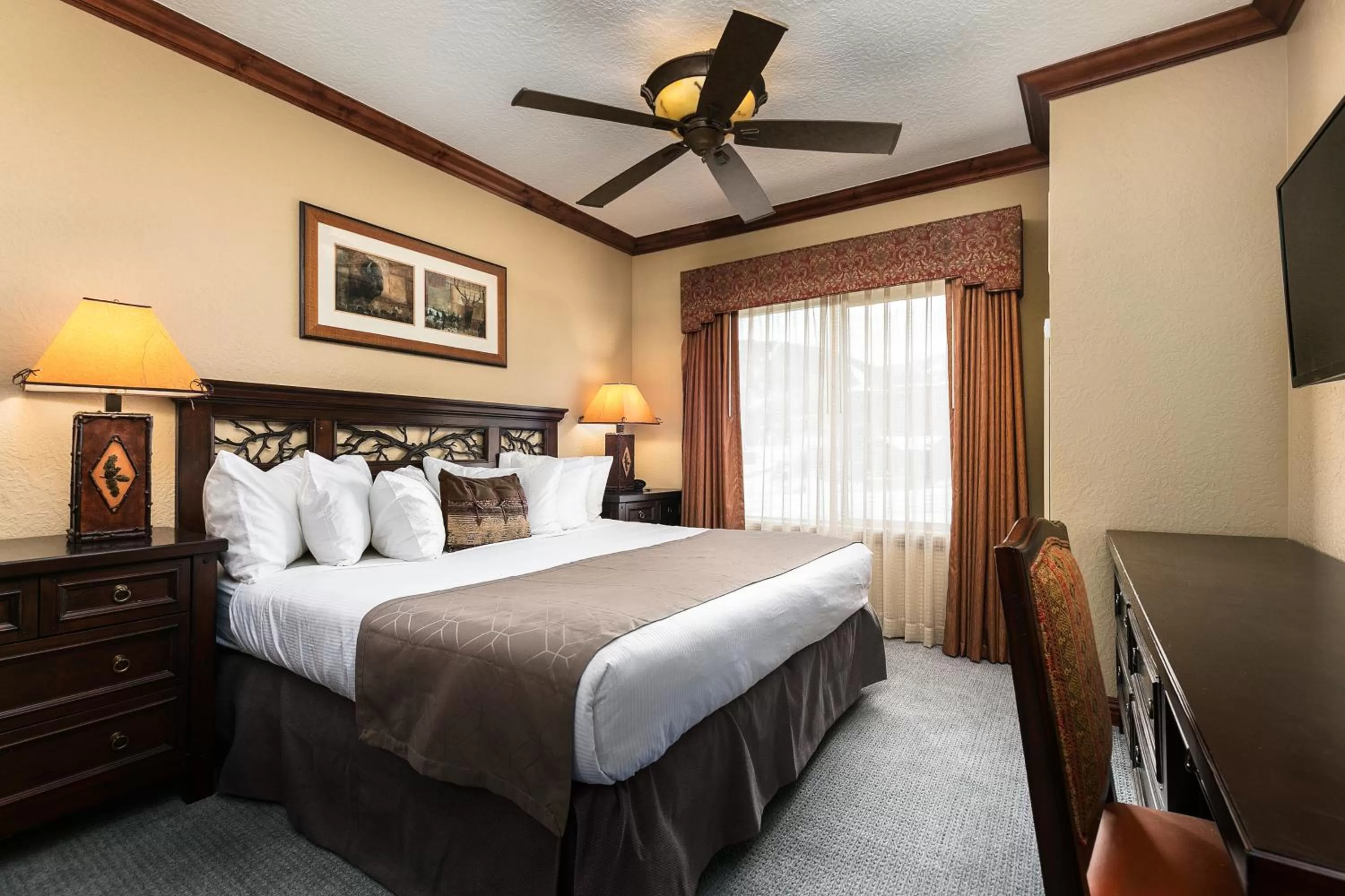 Bed in Condos at Canyons Resort by White Pines