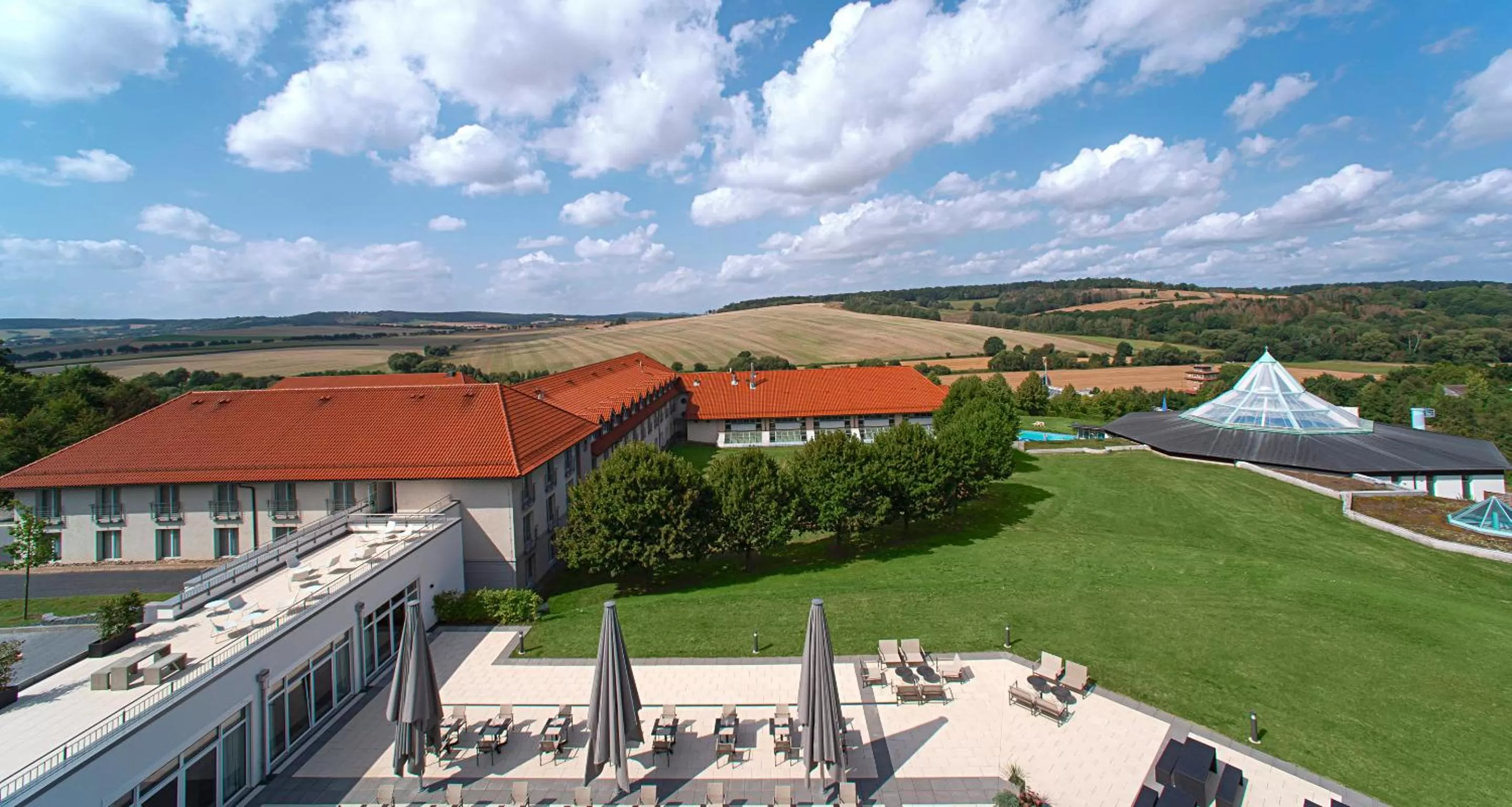 Bird's eye view in Victor's Residenz-Hotel Teistungenburg