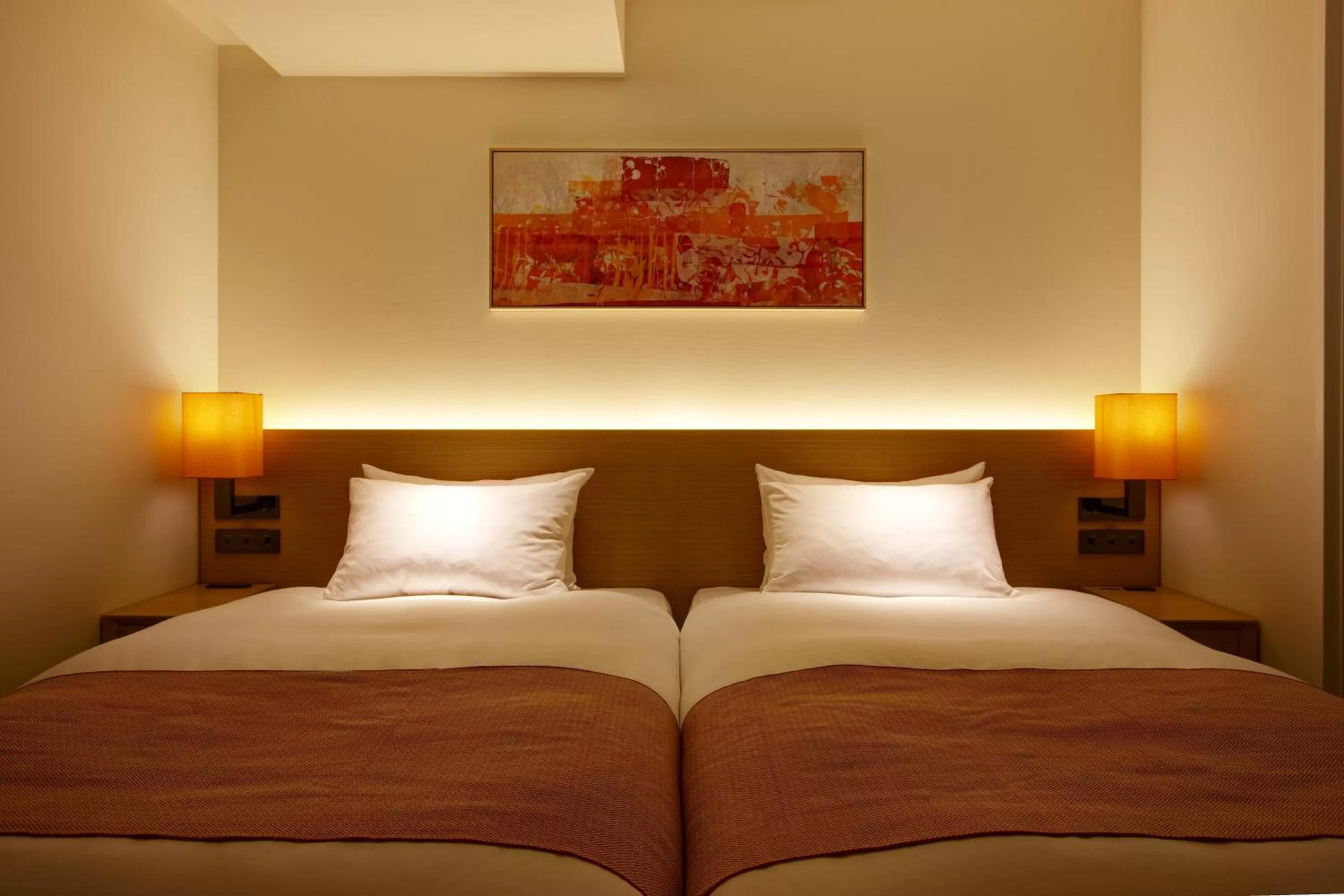 Bed in HOTEL FORZA HAKATAEKI CHIKUSHI-GUCHI Ⅰ