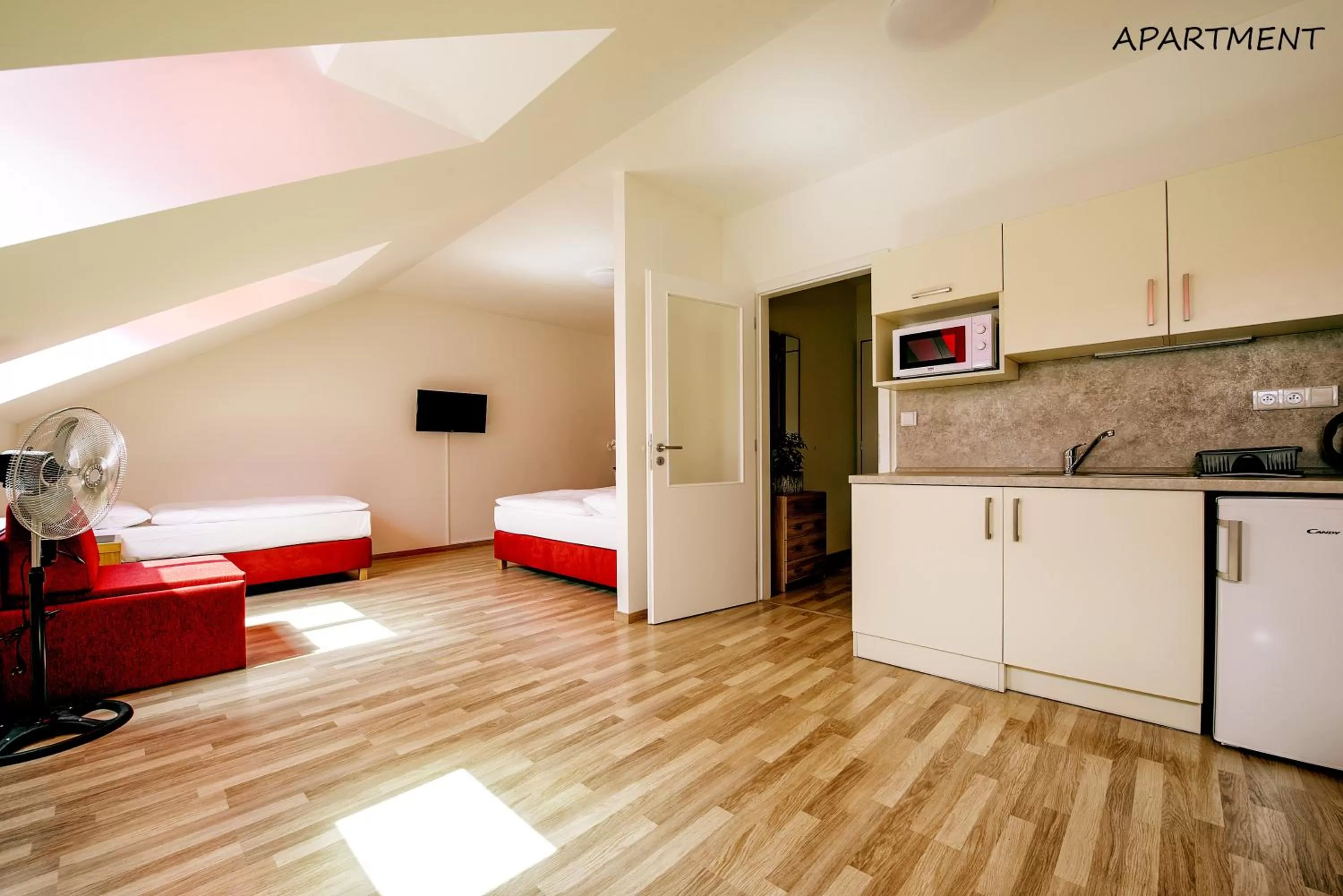 Kitchen or kitchenette in Hotel Otakar