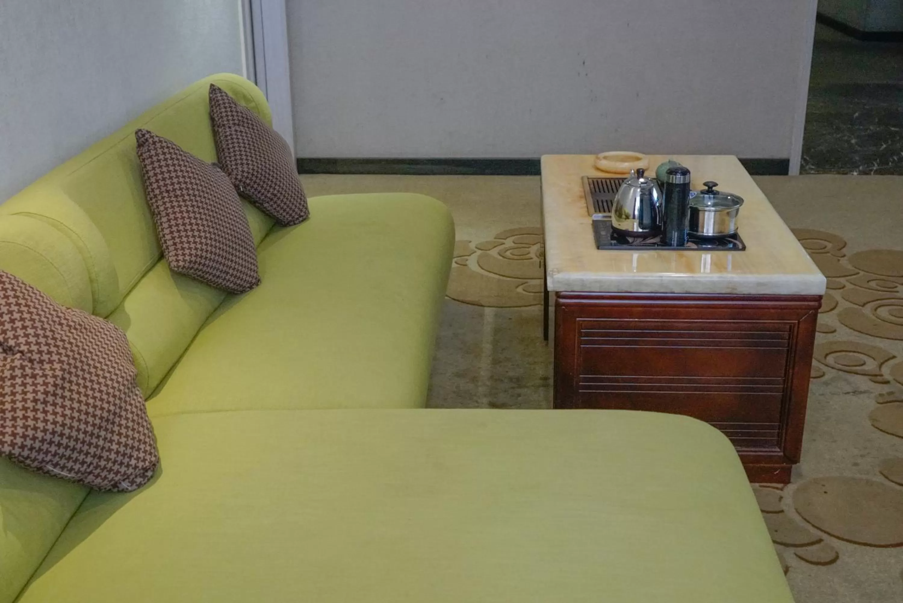 Seating area in Paco Hotel Tianhe Coach Terminal Metro Satation Guangzhou-Free Shuttle Bus for Canton Fair