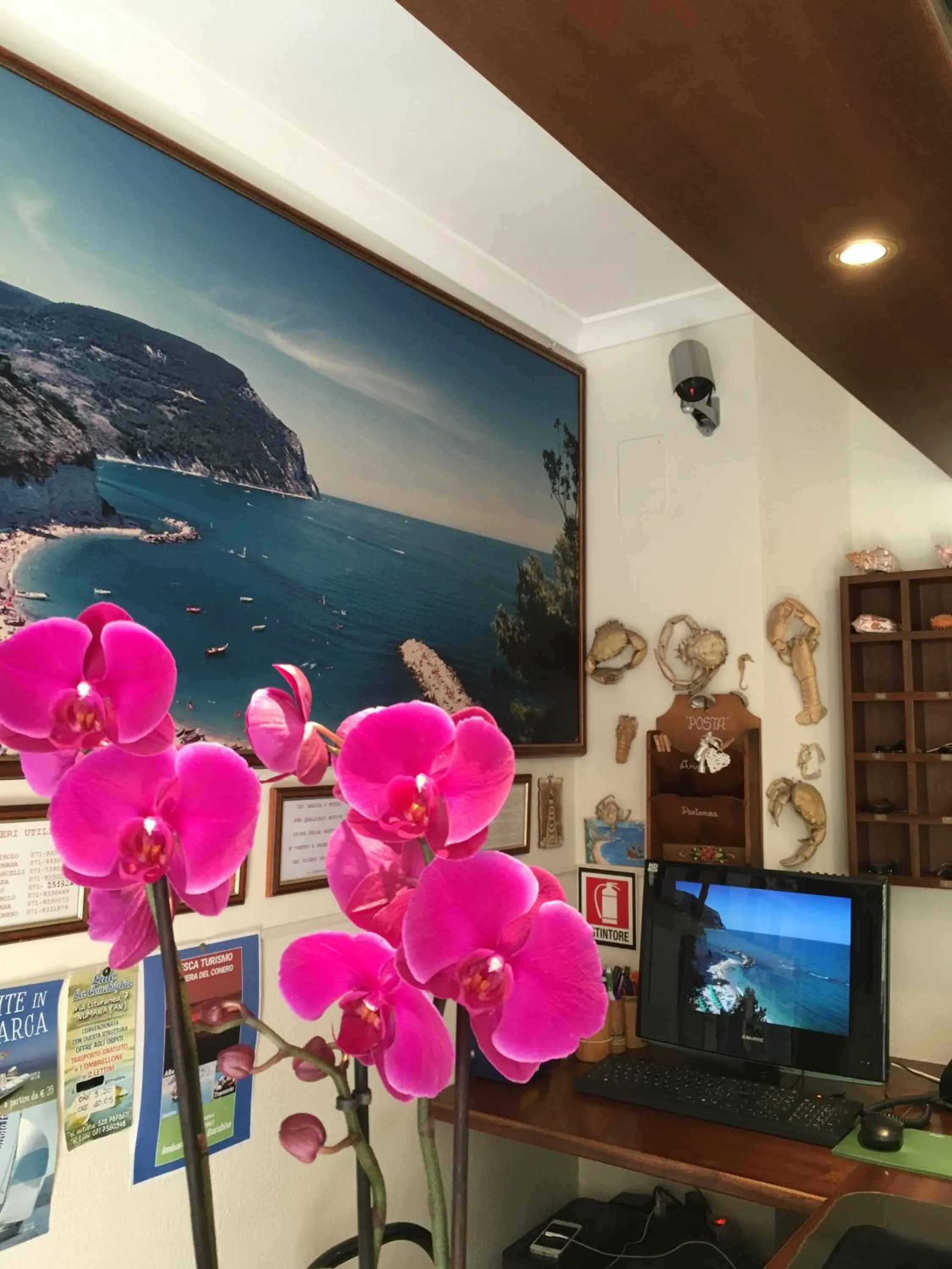 Lobby or reception in Hotel "Il Parco" B&B Sirolo