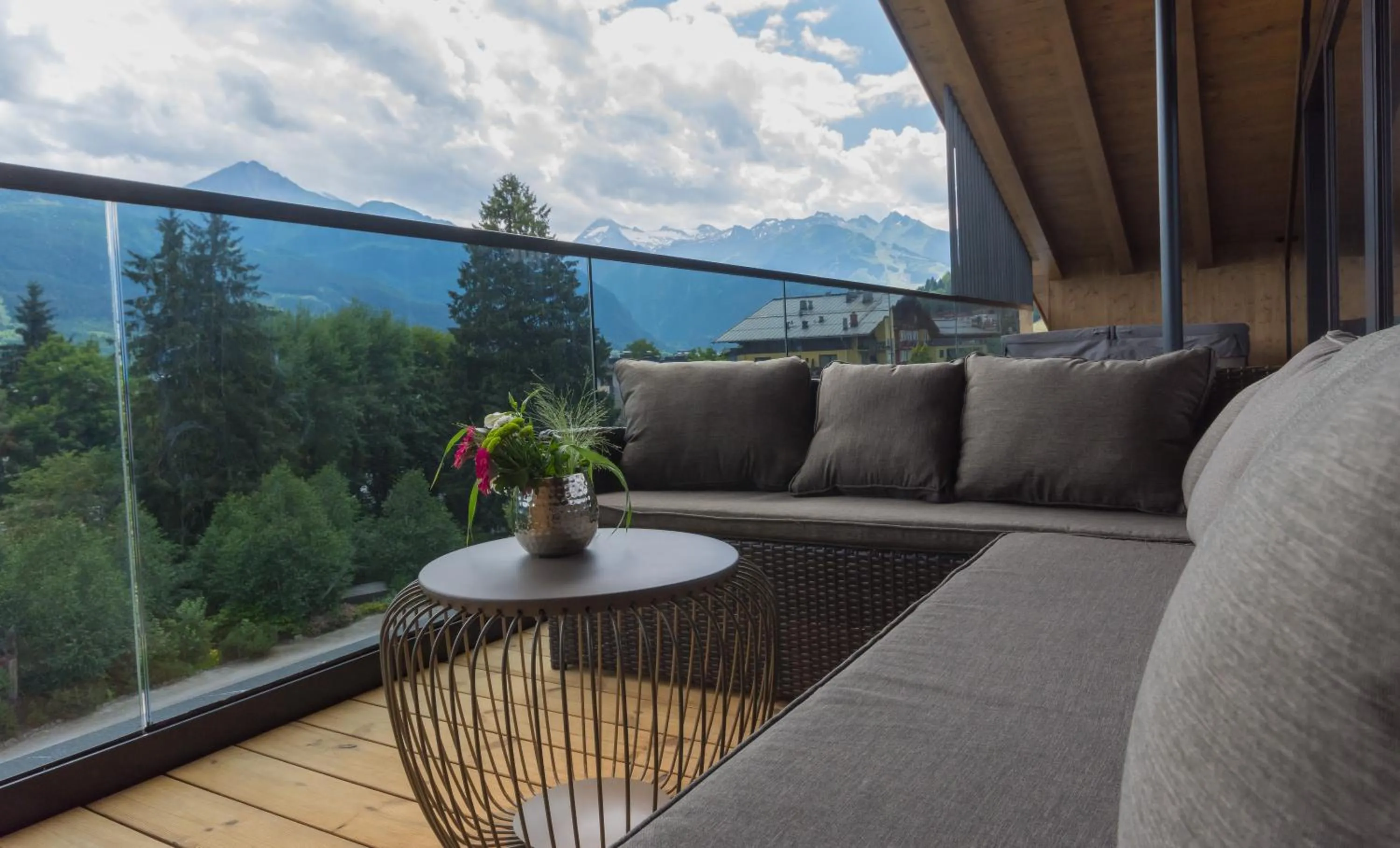 Balcony/Terrace, Mountain View in Schönblick Residence - Absolut Alpine Apartments