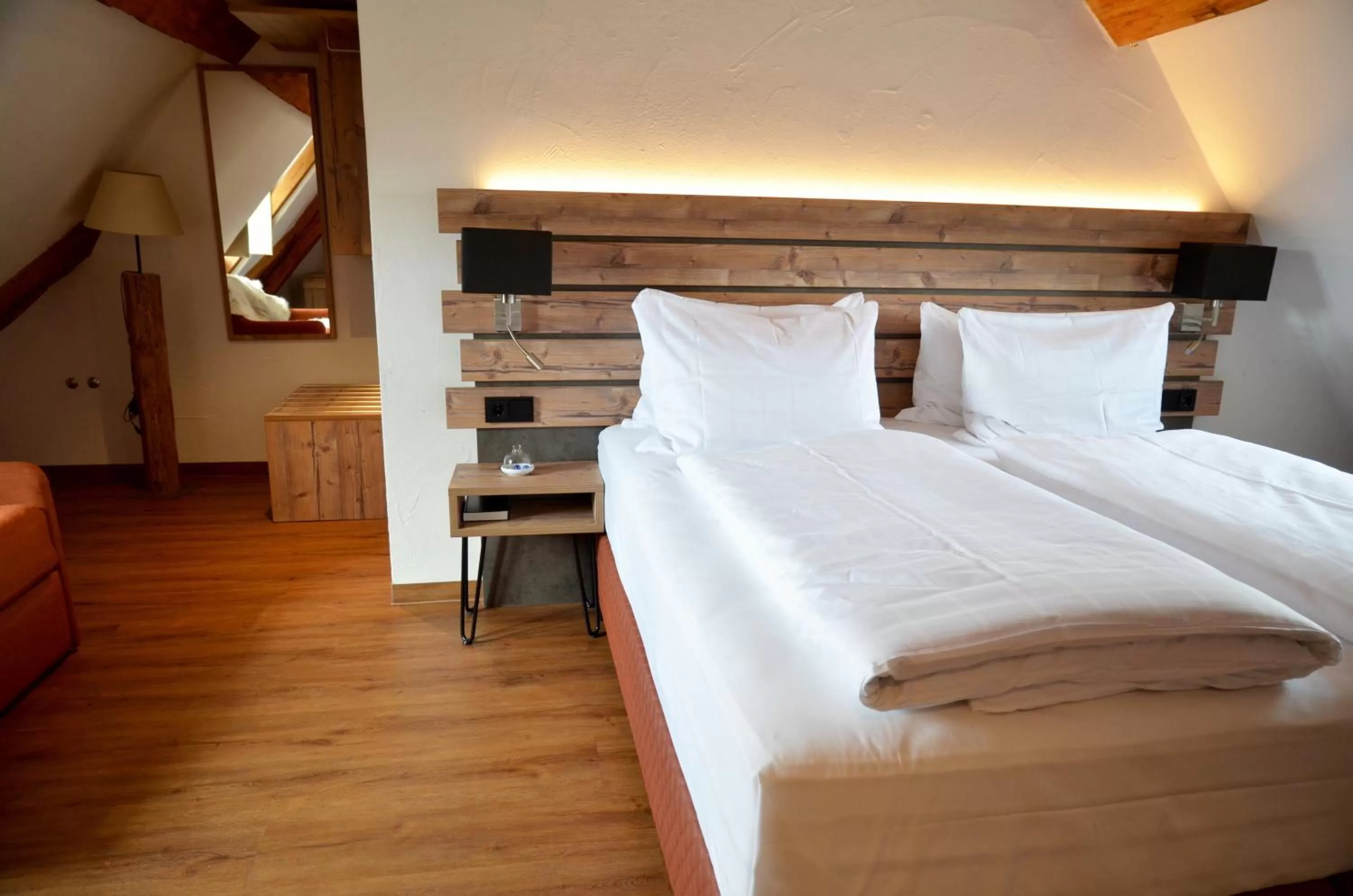 Bedroom, Bed in Am Zehntstadl Hotel & Sauna